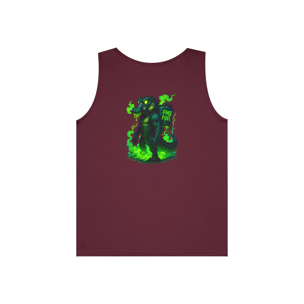 Swamp Gas Unisex Heavy Cotton Tank Top, Funny Summer Shirt, Graphic Muscle Tee, Casual Wear, Gift for Monster Lovers