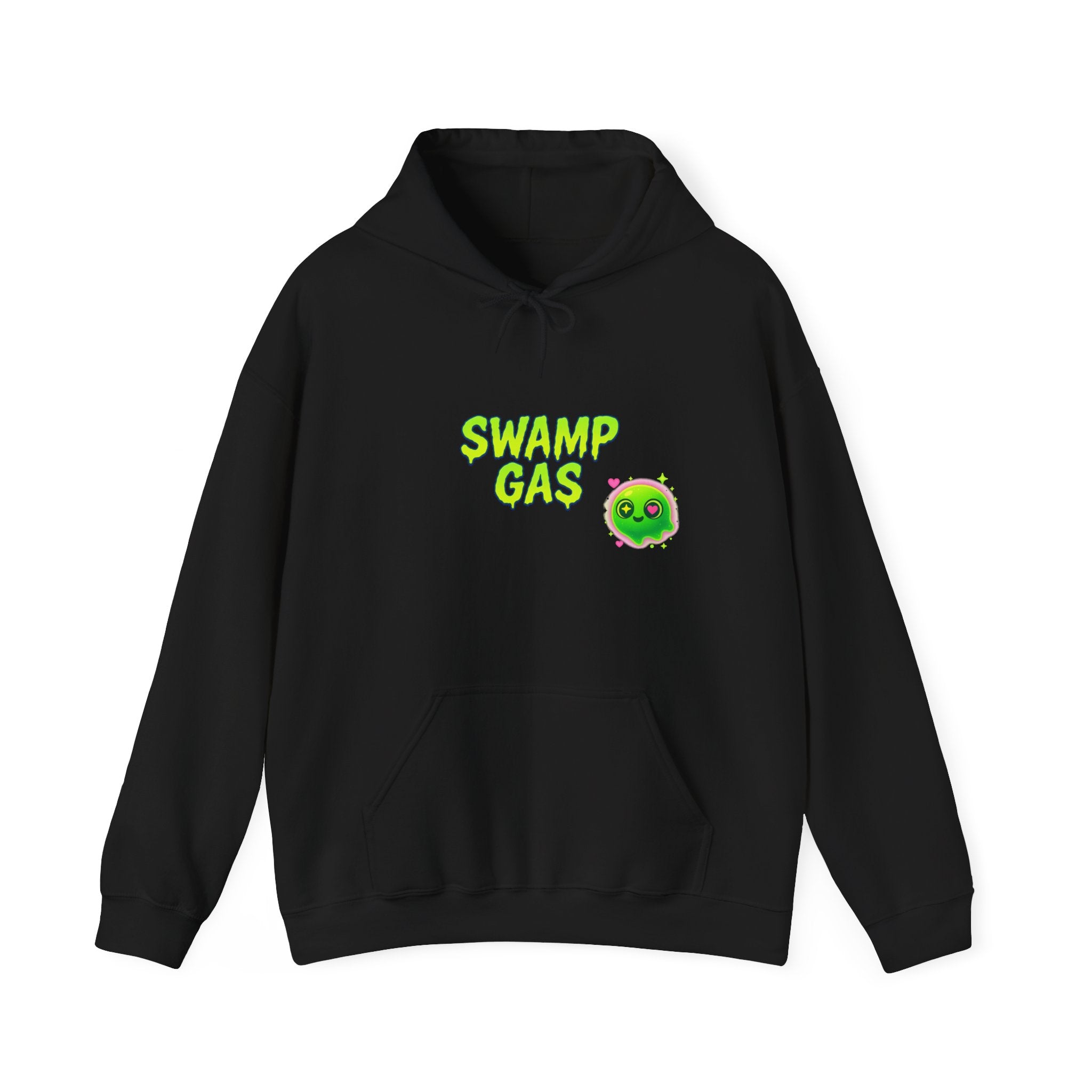 Cute Swamp Gas Hoodie, Unisex Sweatshirt, Gamer Gift, Green Slime Hoodie, Fun Casual Outfit, Halloween Costume