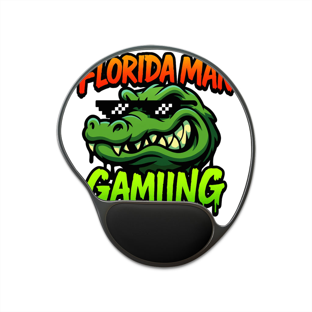 Florida Man Gaming Mouse Pad with Wrist Rest, Cool Gaming Accessory, Computer Mouse Pad, Office Decor, Gift for Gamers