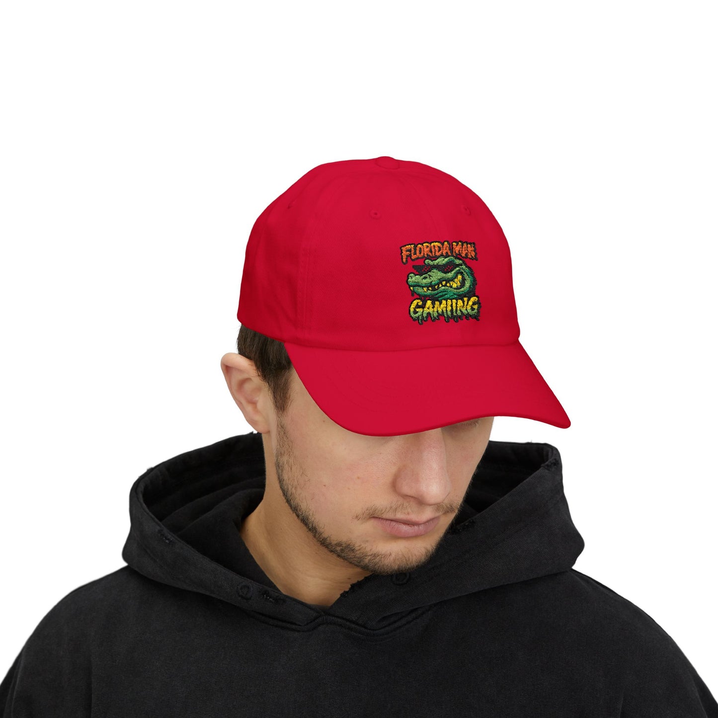 Florida Man Gaming Classic Dad Cap, Funny Gift for Gamers, Casual Sun Hat, Summer Accessory, Unique Dad Hat
