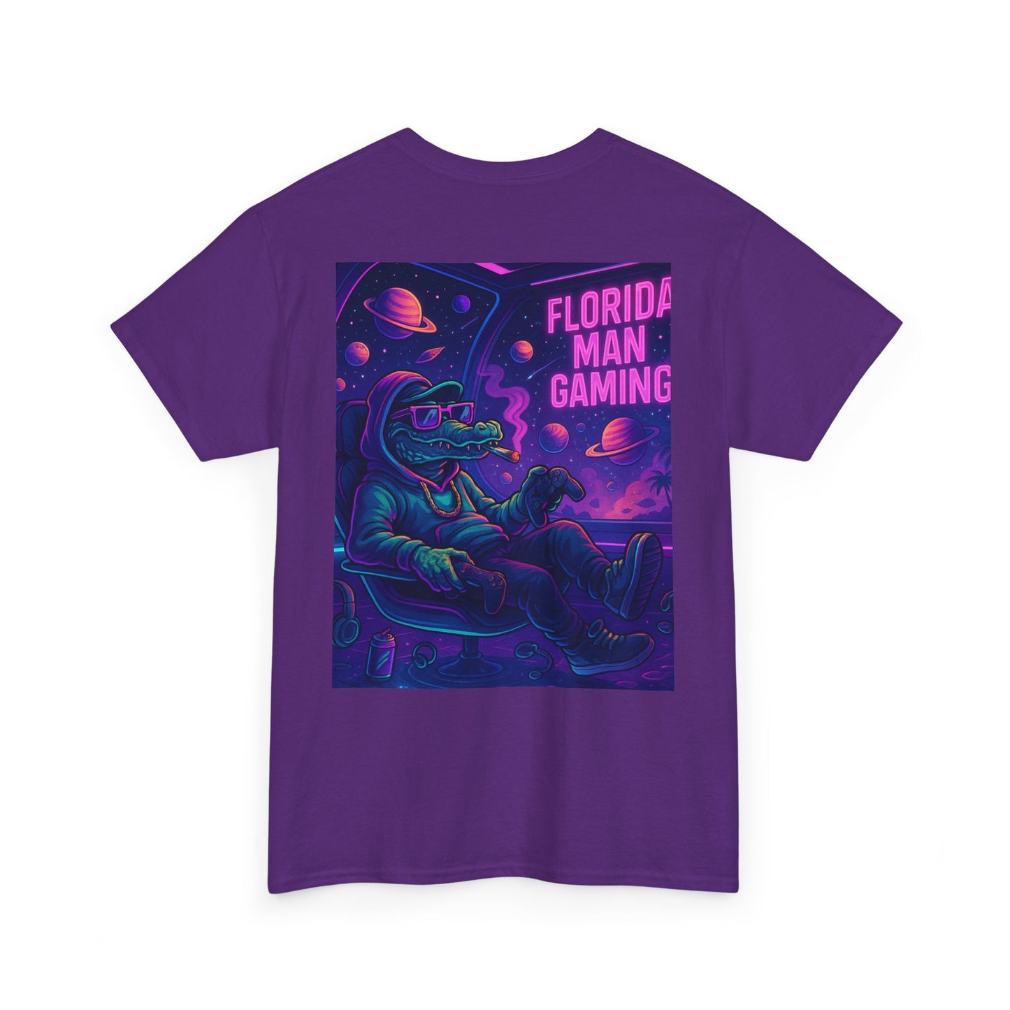 Florida Man Gaming Unisex Cotton Tee, Fun Florida Humor, Gamer Shirt, Unique Gift, Unisex T-shirt