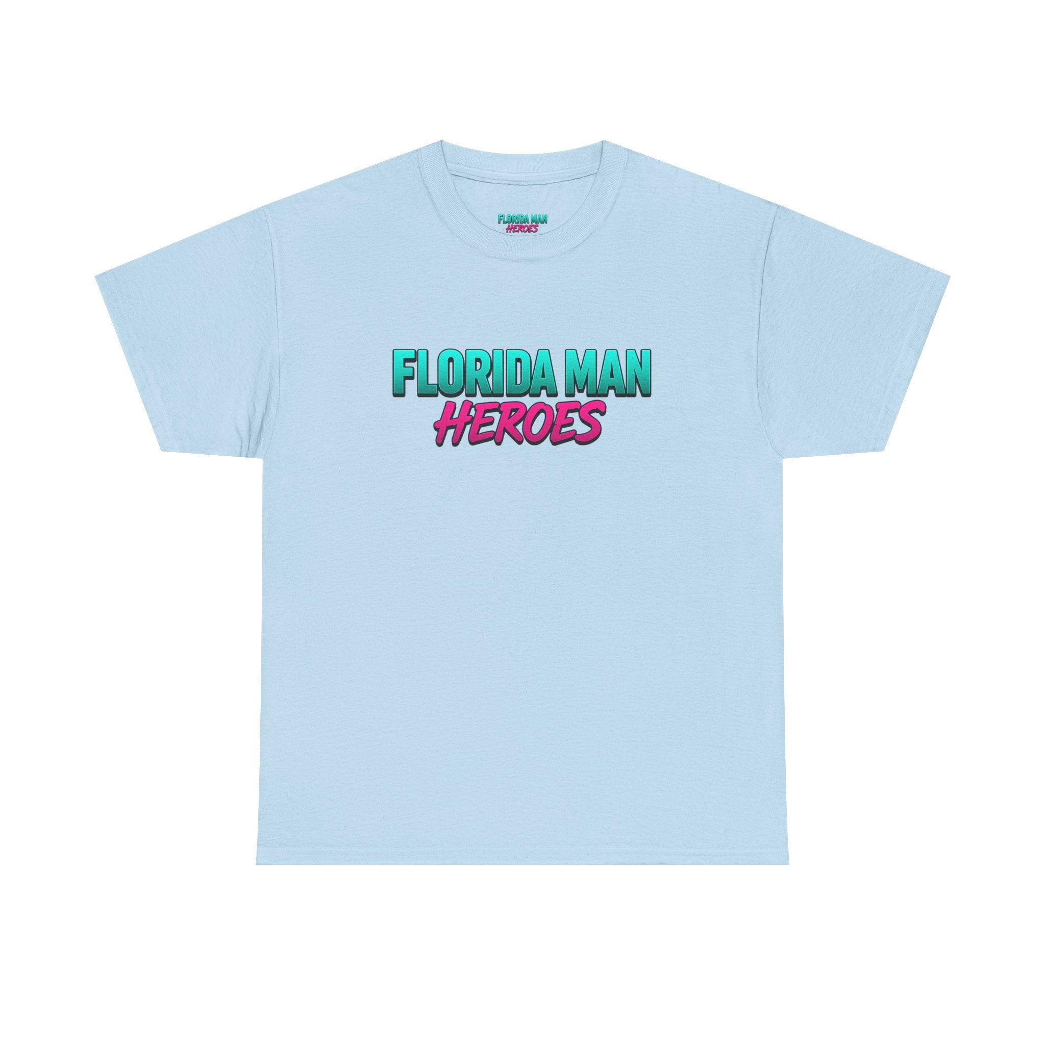 Florida Man Heroes Unisex Heavy Cotton Tee, Motivational Graphic Shirt, Humor Tee, Casual Summer Wear, Gift for Friends, Summer Vibes