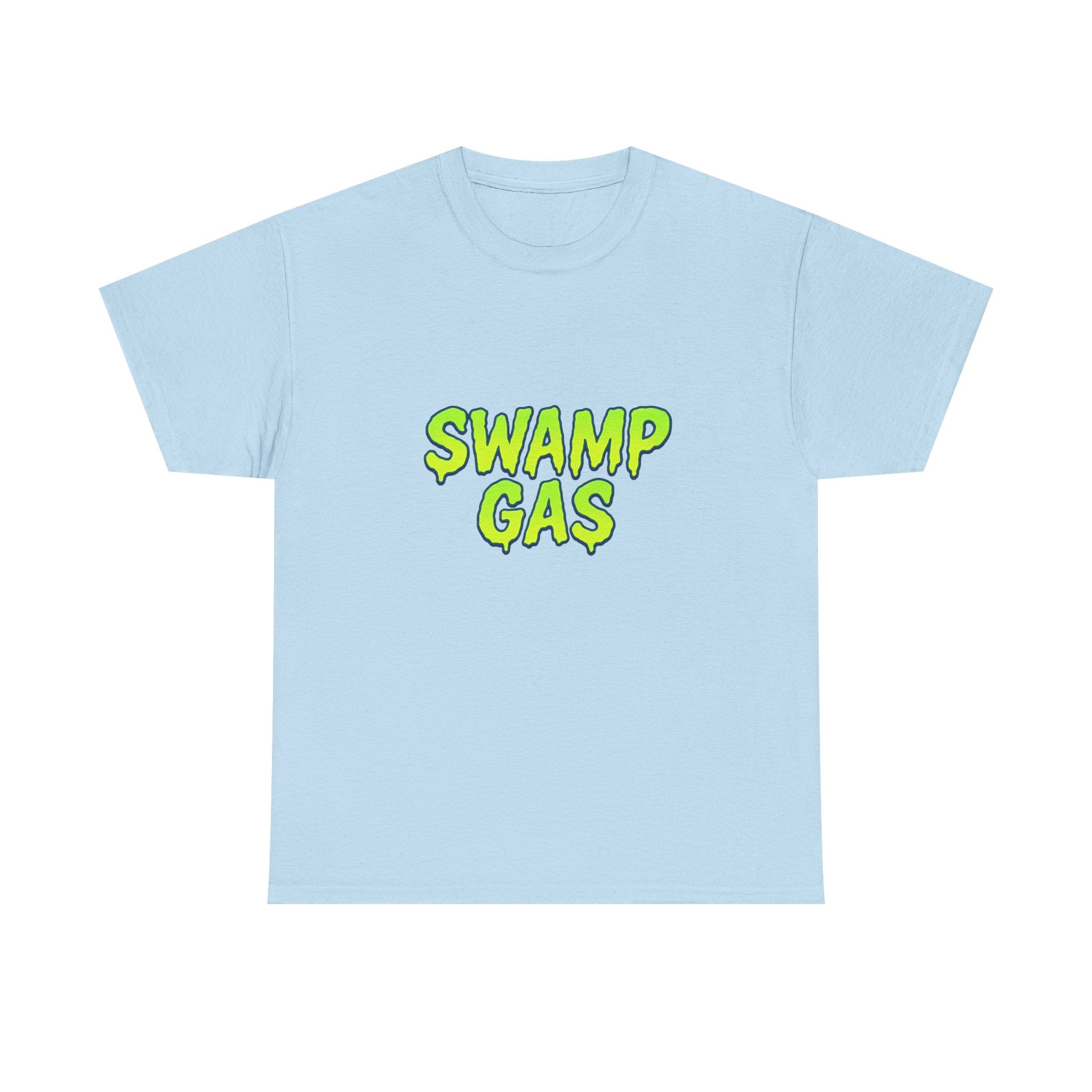 Swamp Gas Unisex Heavy Cotton Tee - Fun Graphic T-Shirt for Festivals, Parties, Gifts, Casual Wear, Retro Style