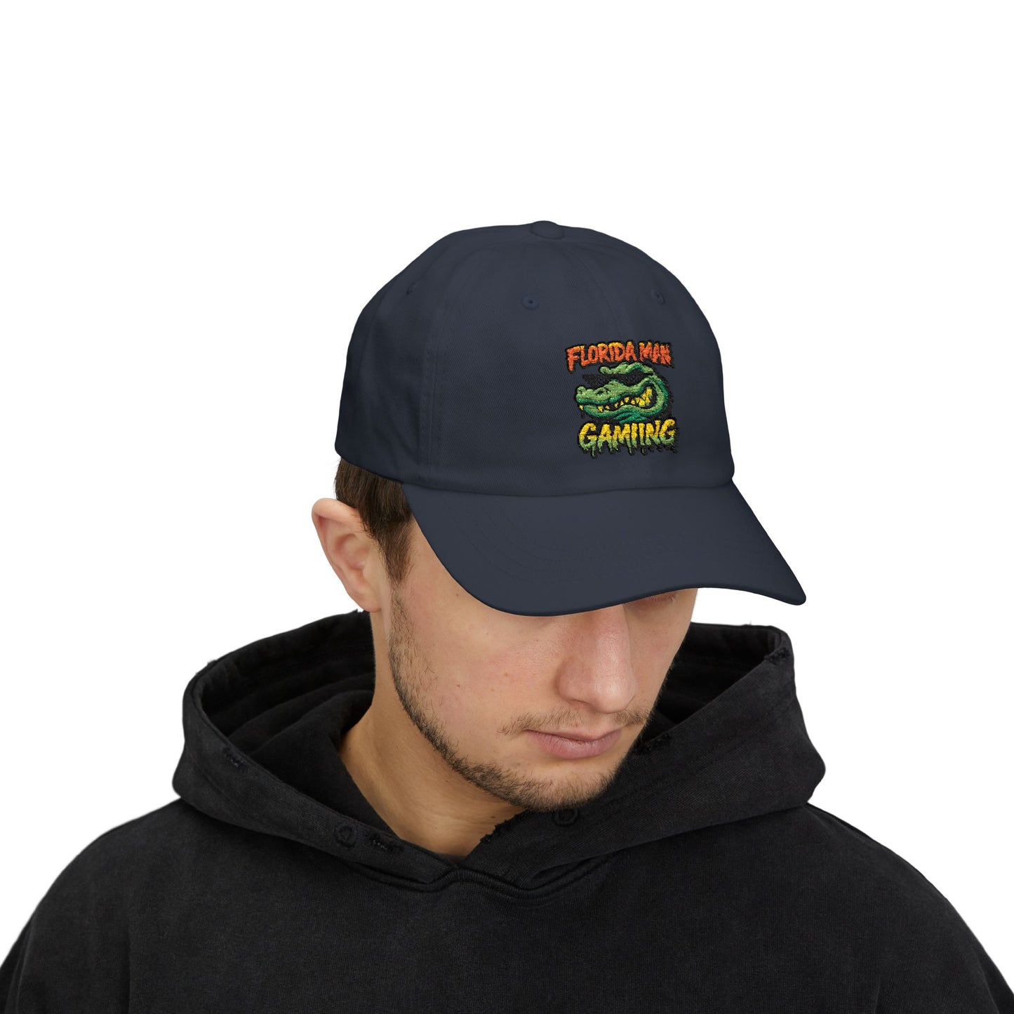 Florida Man Gaming Classic Dad Cap, Funny Gift for Gamers, Casual Sun Hat, Summer Accessory, Unique Dad Hat