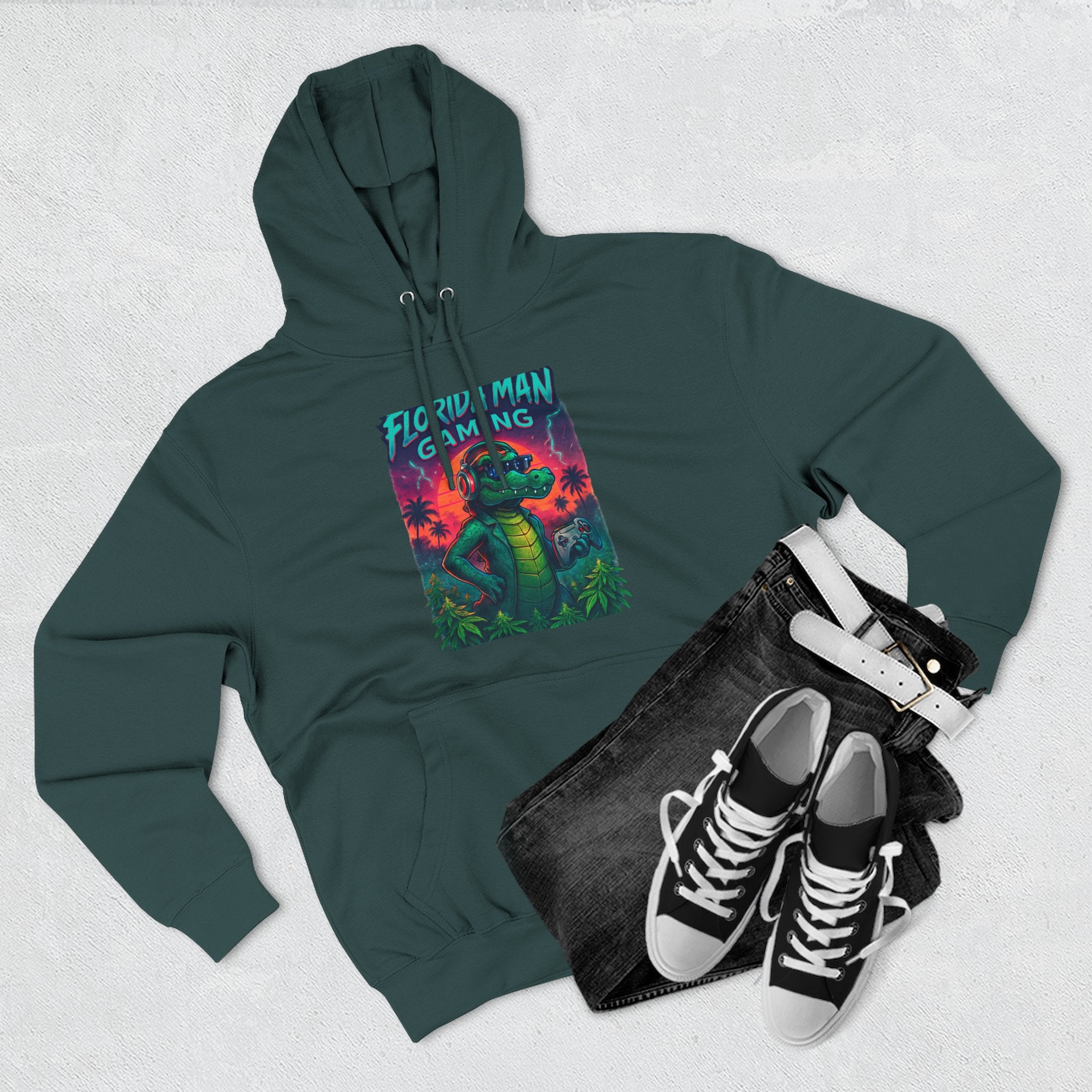 Gamer Fleece Hoodie - Cozy Dragon Design, Perfect for Gaming Sessions, Gifts for Gamers, Casual Wear, Fun Streetwear