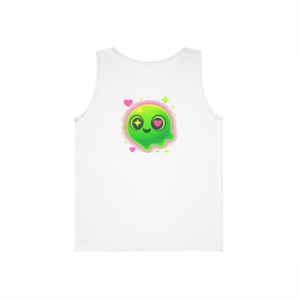 Cute Cartoon Glow-in-the-Dark Tank Top, Summer Outfit, LGBTQ+ Pride Wear, Festival Attire, Funny Gift for Teens, Casual Wear