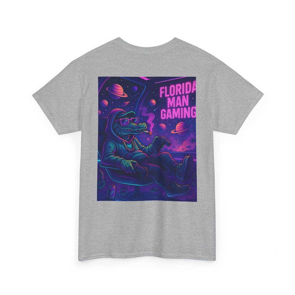 Florida Man Gaming Unisex Cotton Tee, Fun Florida Humor, Gamer Shirt, Unique Gift, Unisex T-shirt