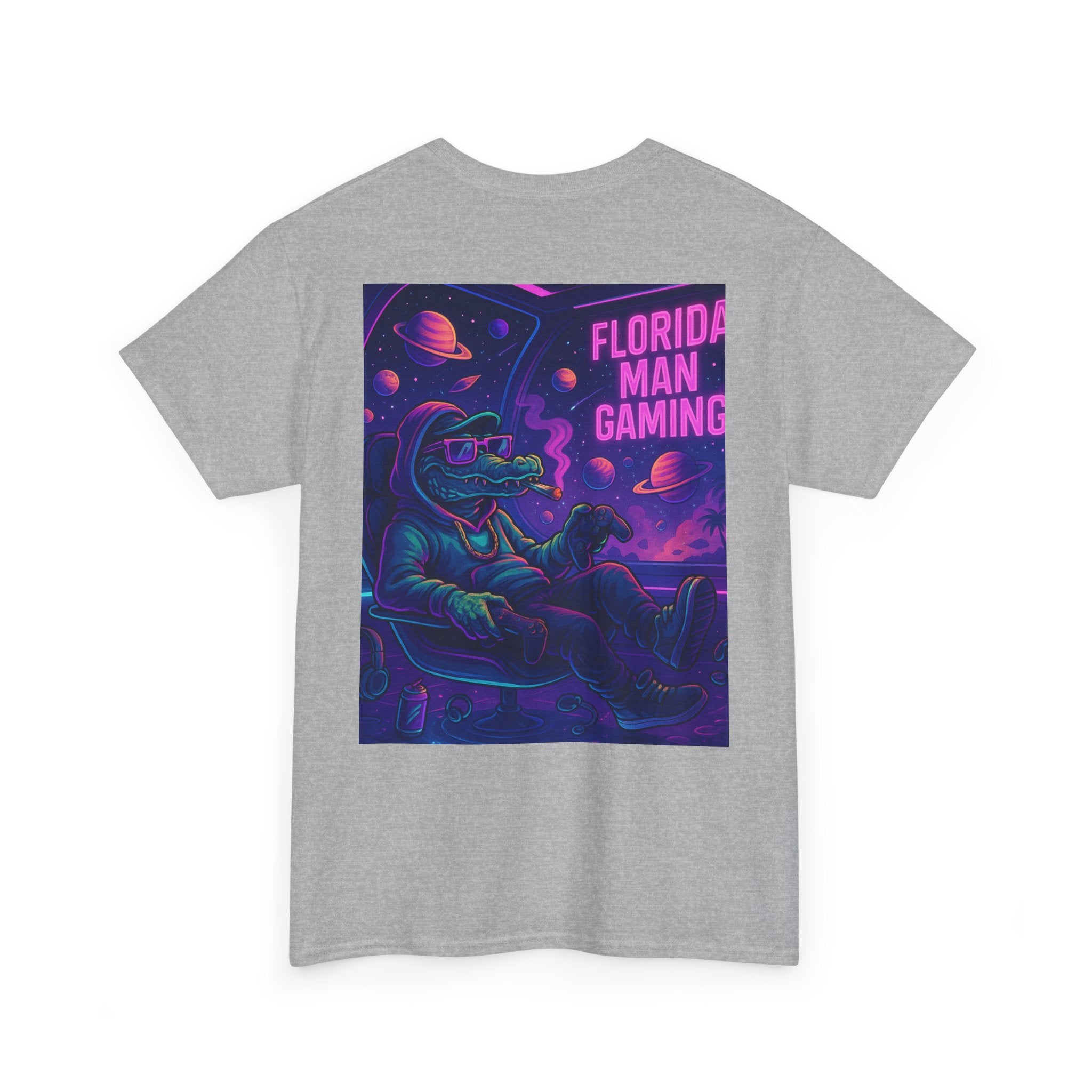 Florida Man Gaming Unisex Cotton Tee, Fun Florida Humor, Gamer Shirt, Unique Gift, Unisex T-shirt