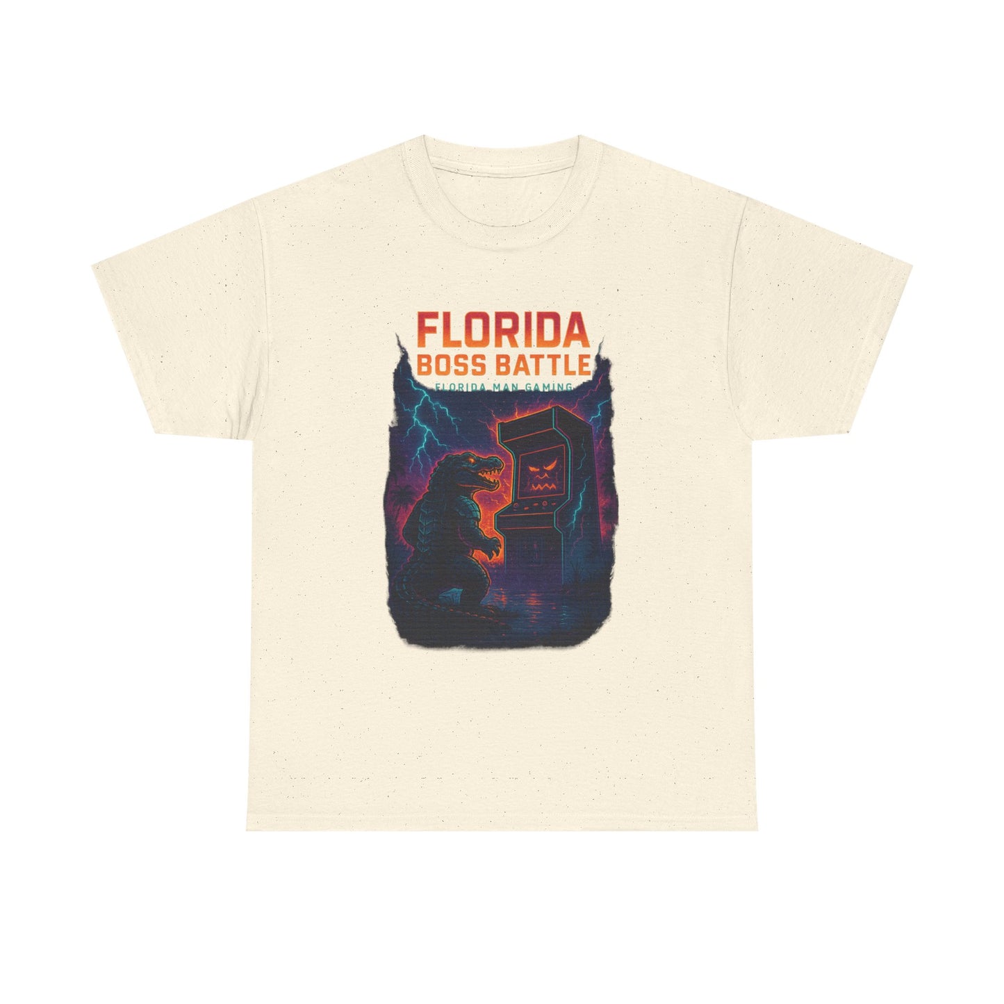 Florida Boss Battle Tee - Unisex Gaming Shirt, Retro Video Game T-Shirt, Gift for Gamers, Cool Casual Wear, Unique Graphic Tee