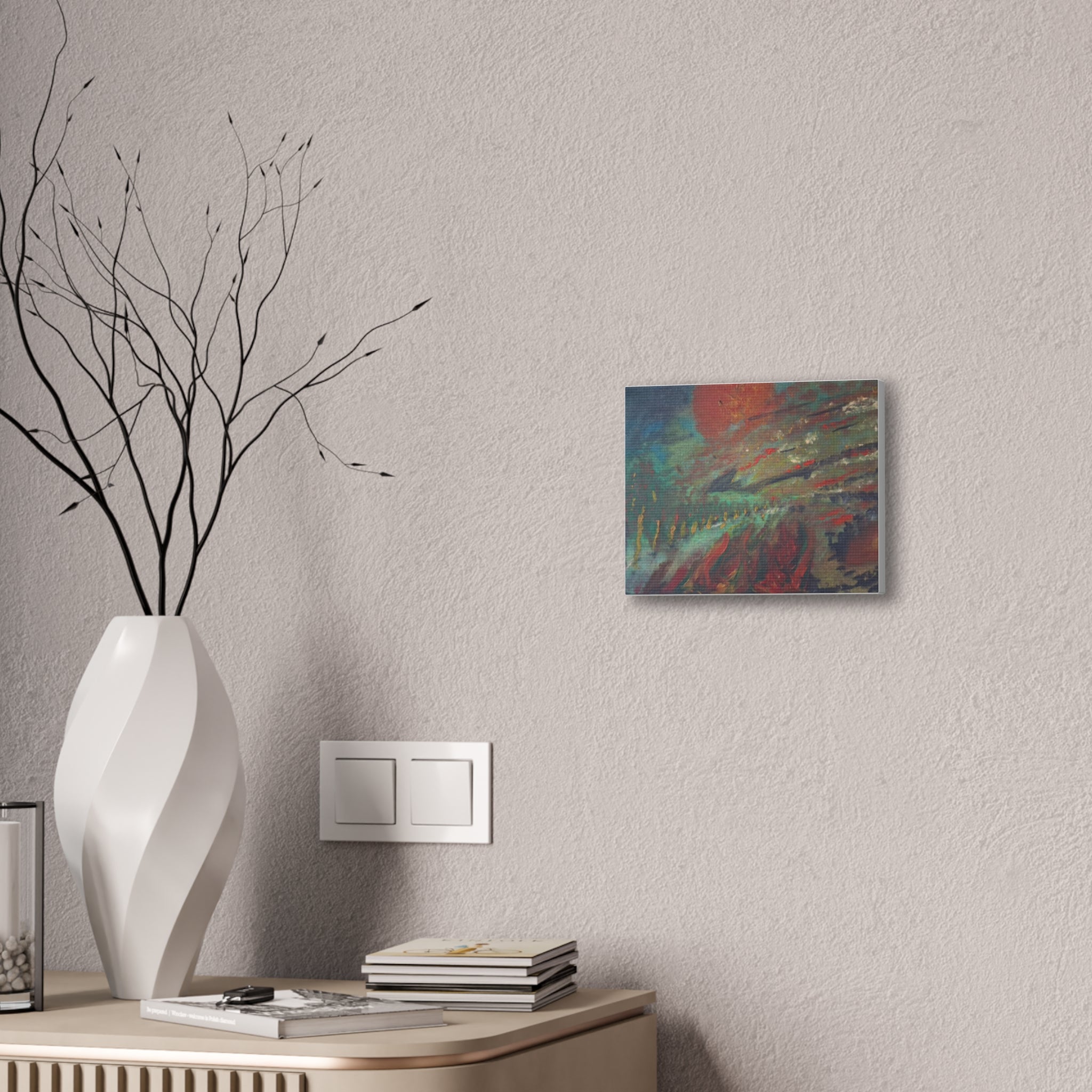 Abstract Sunrise Landscape Canvas Print — Stretched 0.75"