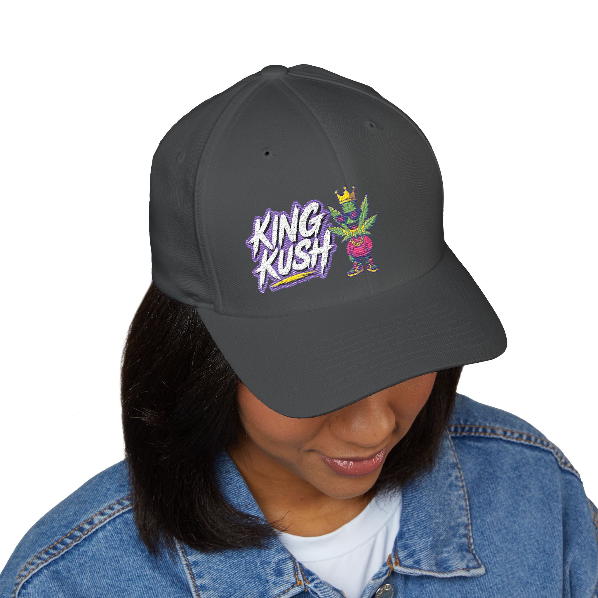 King Rush Embroidered Cap, Fun Gift for Gamers, Casual Streetwear, Fashion Accessories, Birthday Present, Outdoor Activities