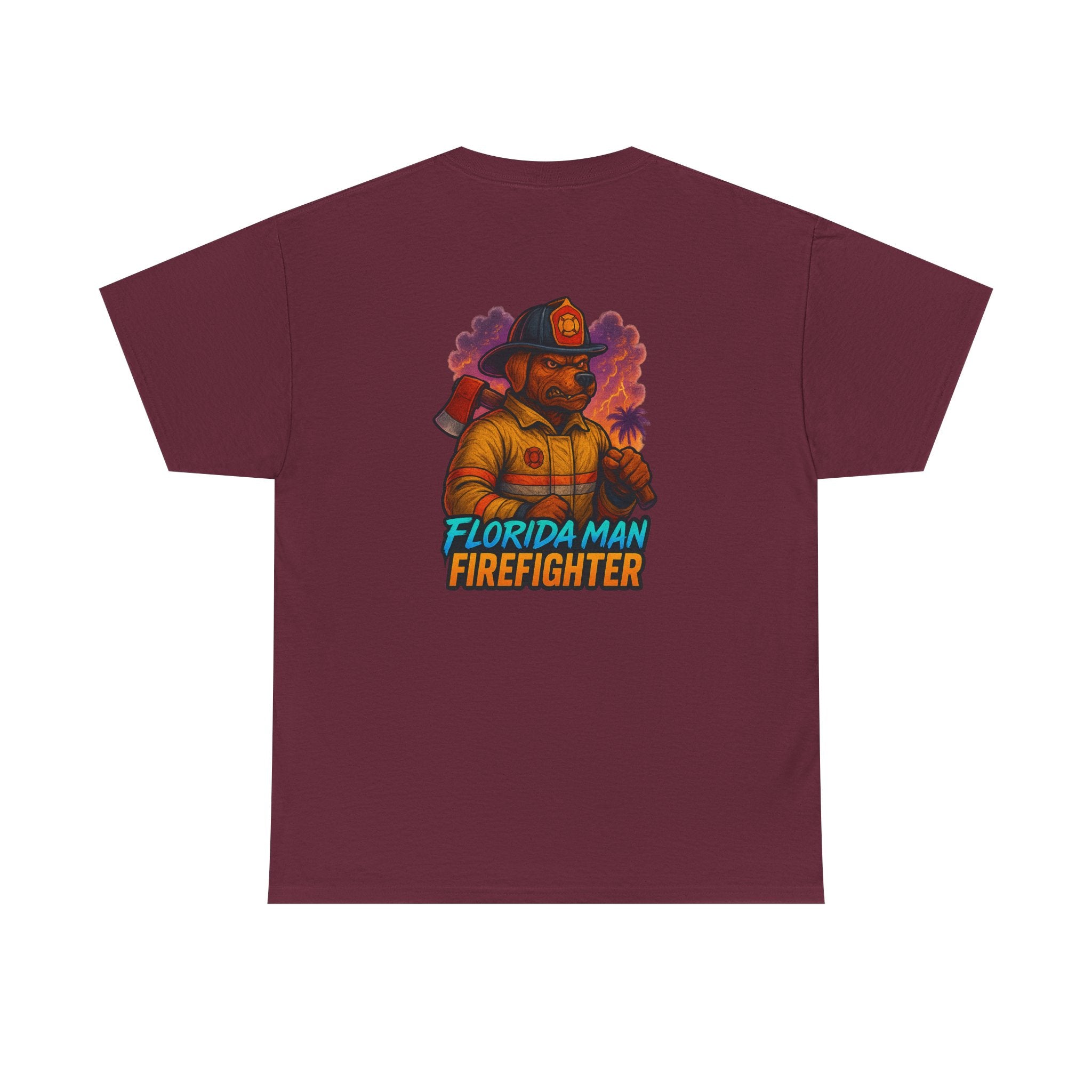Gaming Tee - Florida Man Blaze Firefighter Gator