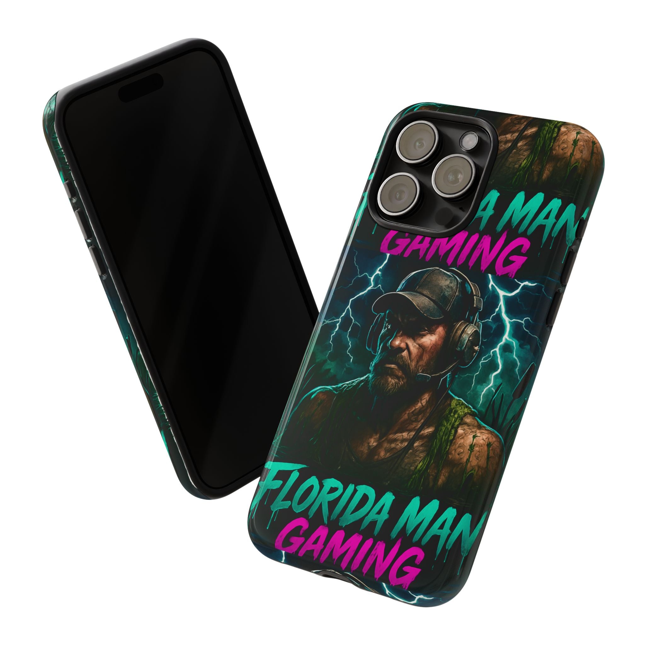 Phone Case - Florida Man Gaming Mascot Rising from the Swamp Tough Case