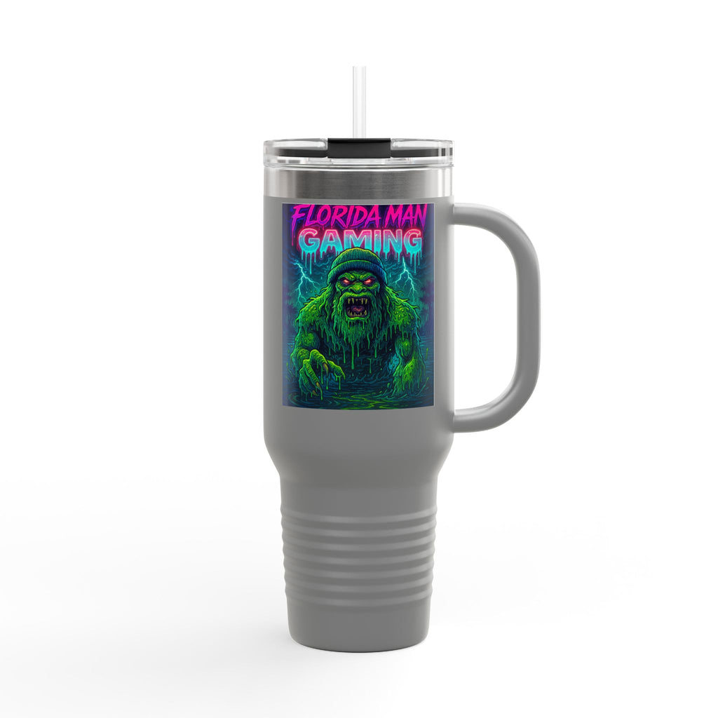 Florida Man Gaming Insulated Travel Mug | 40oz | Fun Gift for Gamers, Travel, Parties, Unique Drinkware