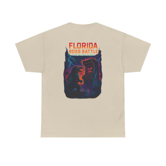 Florida Boss Battle Tee - Unisex Gaming Shirt, Retro Video Game T-Shirt, Gift for Gamers, Cool Casual Wear, Unique Graphic Tee