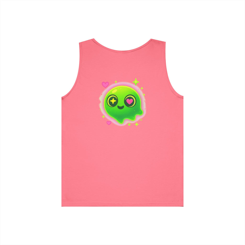 Cute Cartoon Glow-in-the-Dark Tank Top, Summer Outfit, LGBTQ+ Pride Wear, Festival Attire, Funny Gift for Teens, Casual Wear