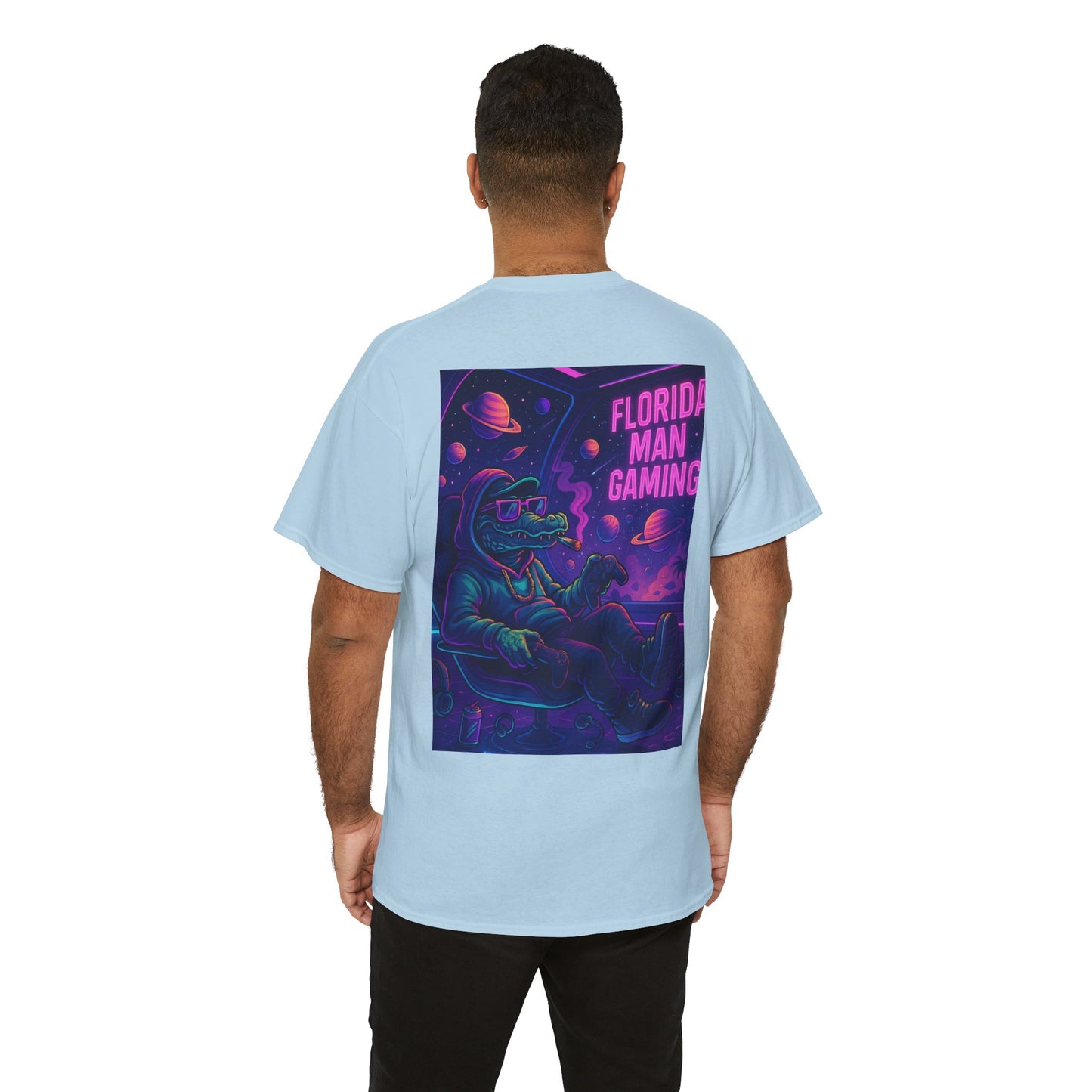 Florida Man Gaming Unisex Cotton Tee, Fun Florida Humor, Gamer Shirt, Unique Gift, Unisex T-shirt