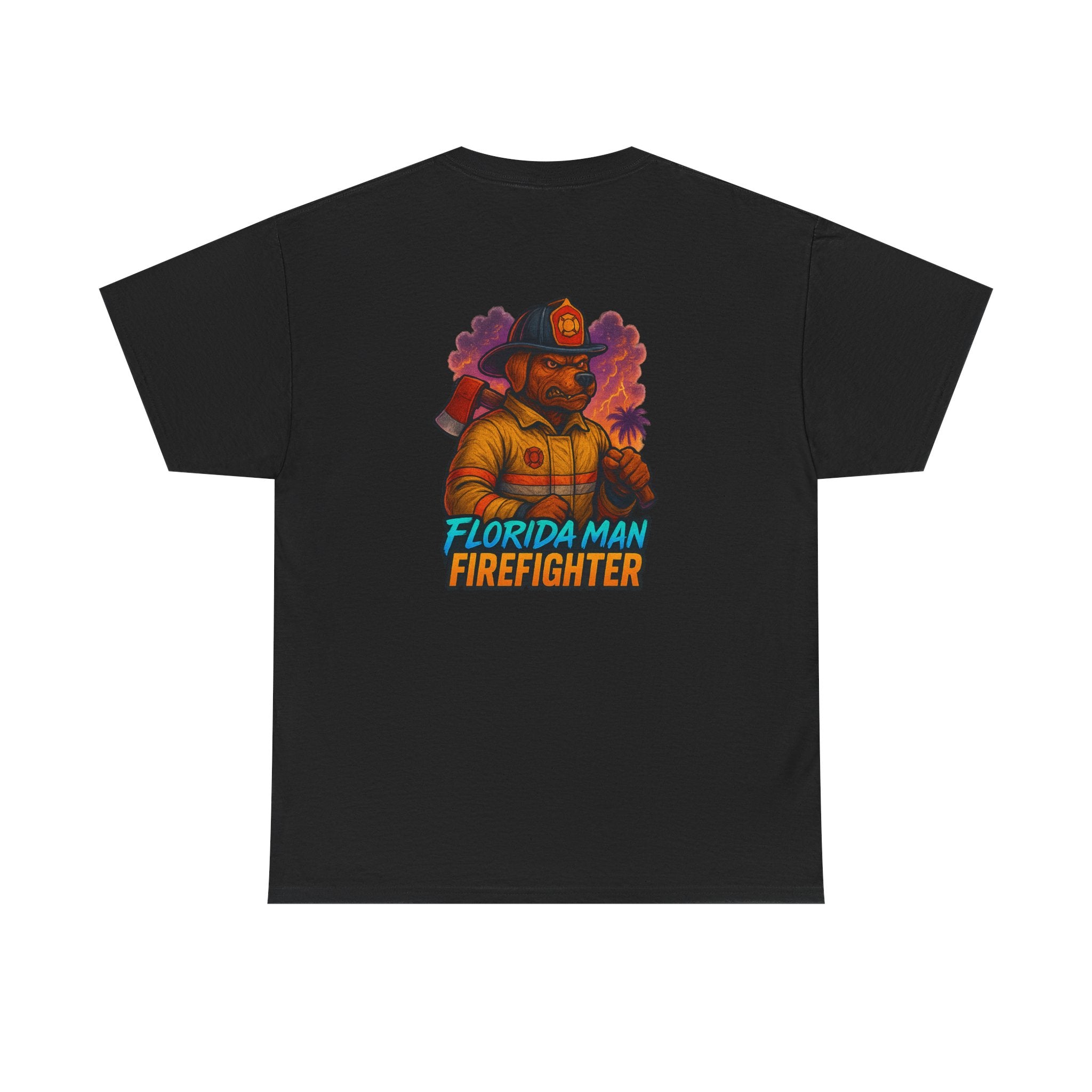 Gaming Tee - Florida Man Blaze Firefighter Gator