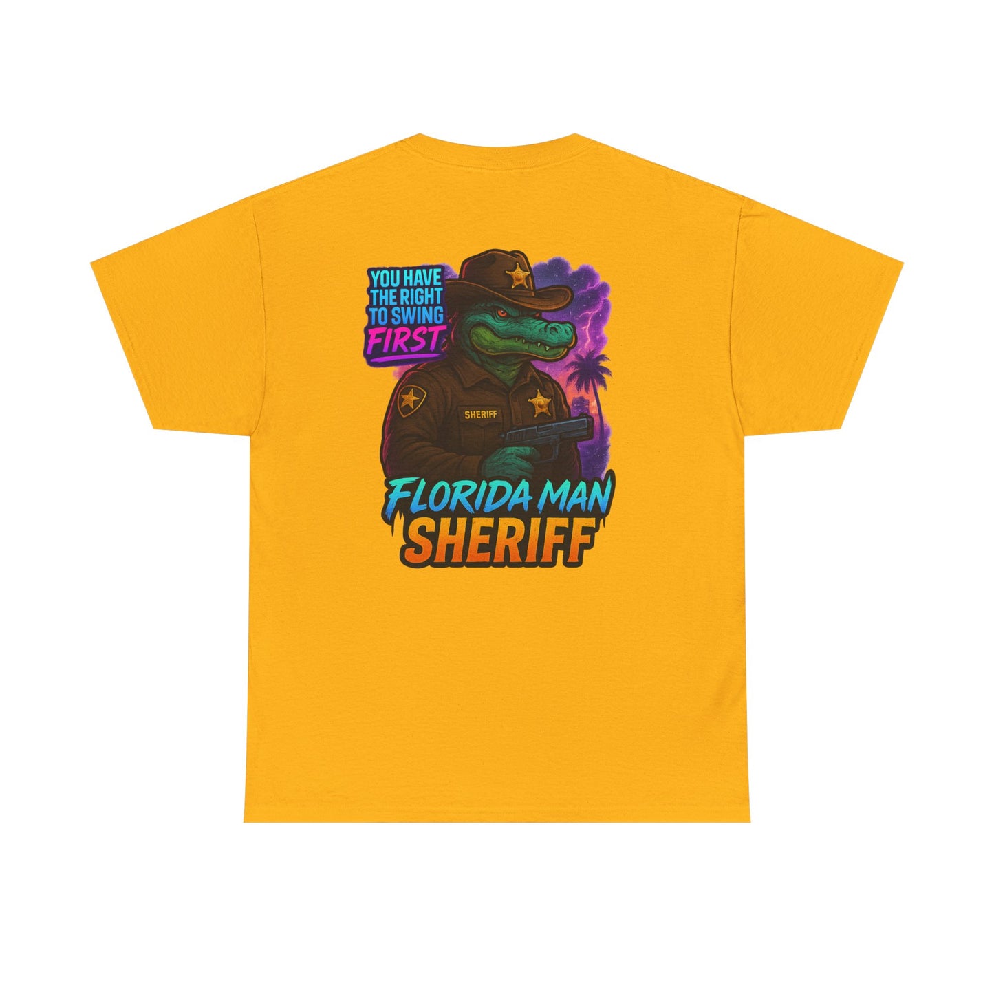 Florida Man Sheriff Tee - Fun Unisex Cotton T-Shirt, Graphic Tee for Florida Lovers, Gift for Dads, Unique Humor Shirt, Casual Wear