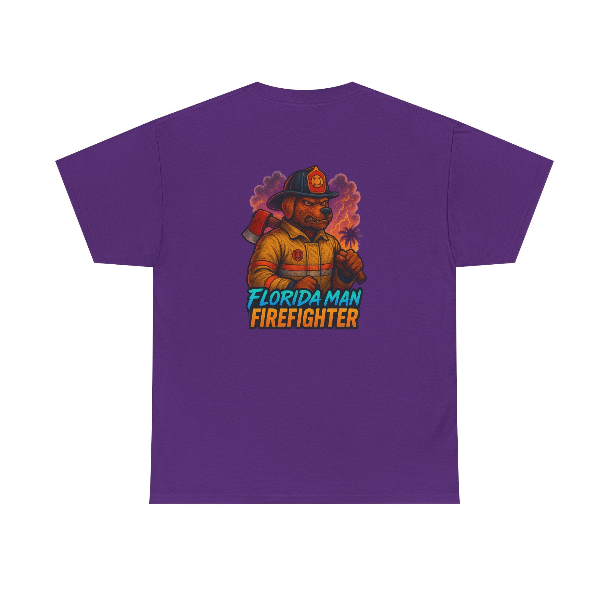 Gaming Tee - Florida Man Blaze Firefighter Gator