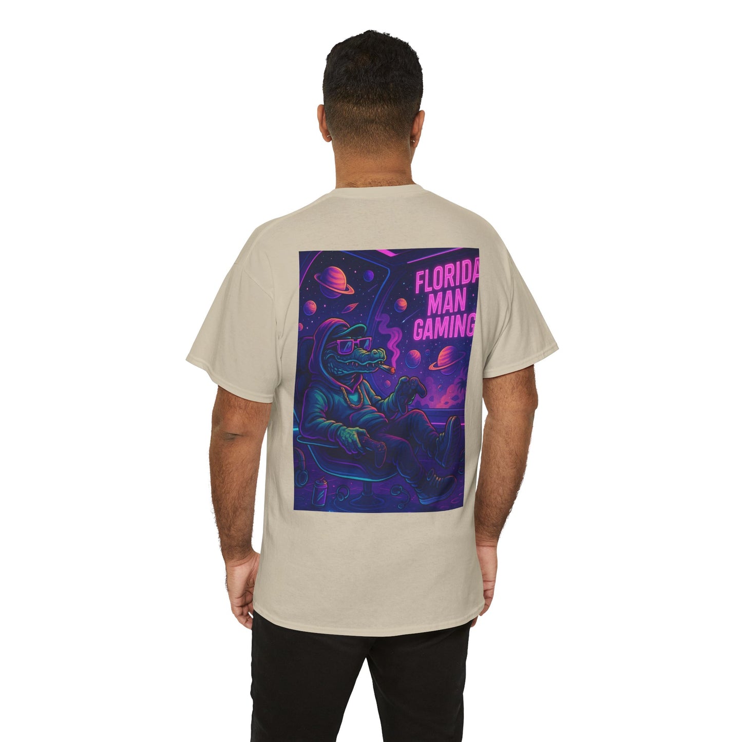 Florida Man Gaming Unisex Cotton Tee, Fun Florida Humor, Gamer Shirt, Unique Gift, Unisex T-shirt