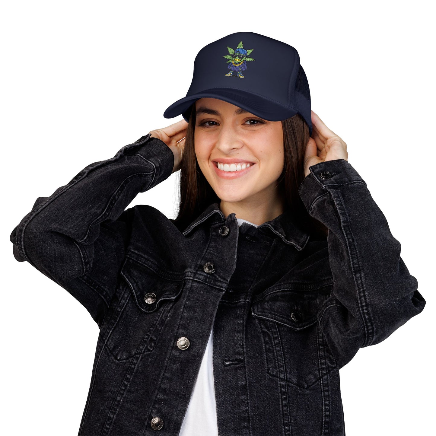 Cool Embroidered Foam Trucker Hat for Trendsetters, Everyday Style, Gift for Him, Outdoor Activities, Unique Streetwear