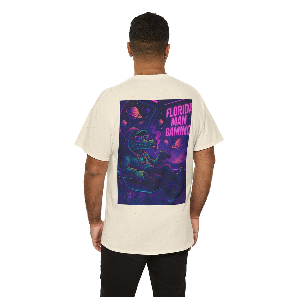 Florida Man Gaming Unisex Cotton Tee, Fun Florida Humor, Gamer Shirt, Unique Gift, Unisex T-shirt