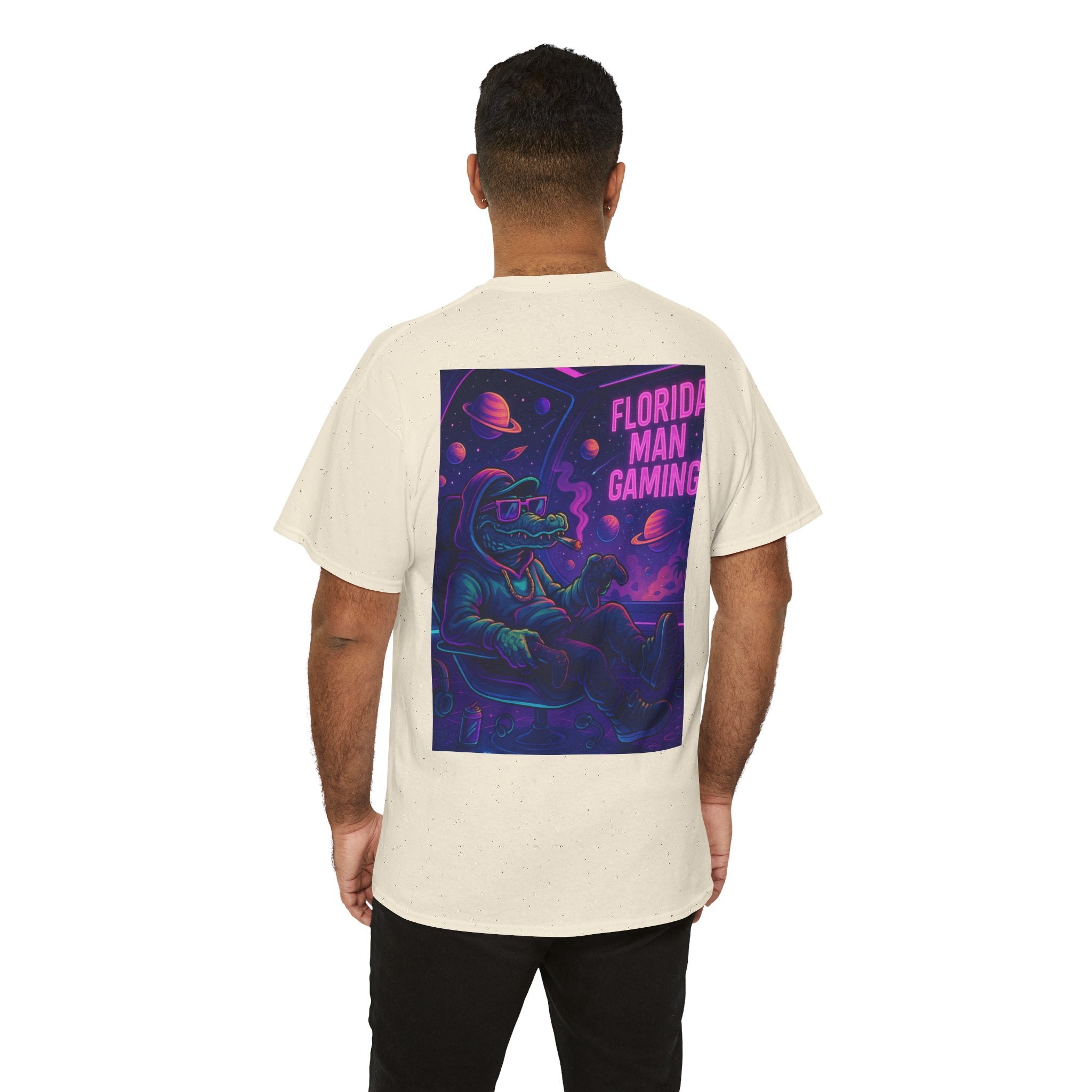 Florida Man Gaming Unisex Cotton Tee, Fun Florida Humor, Gamer Shirt, Unique Gift, Unisex T-shirt