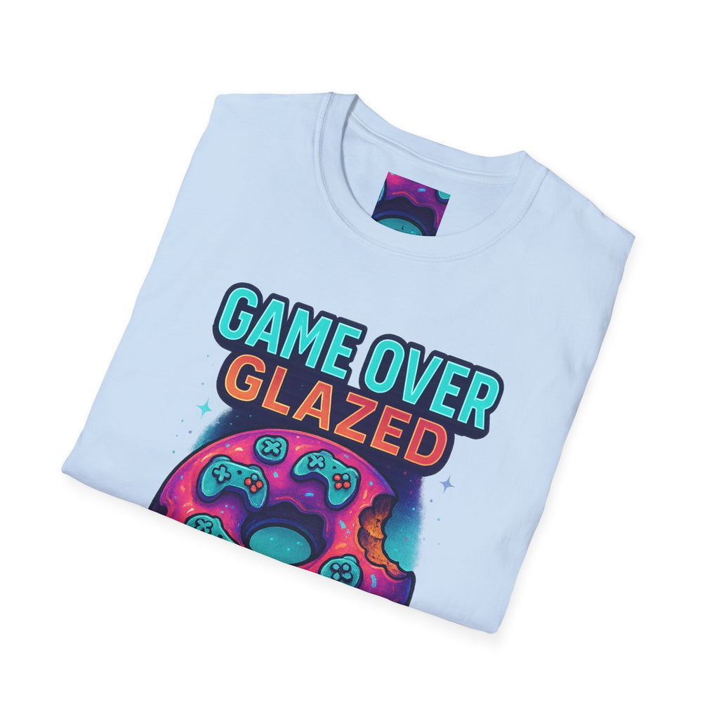 Retro Gamer Donut T-Shirt - Fun Gaming Tee, Unisex Softstyle, Perfect for Gamers, Gaming Events, Birthday Gifts, Casual Wear