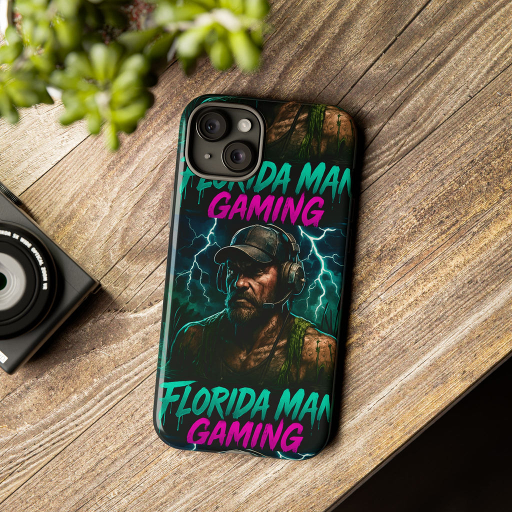 Phone Case - Florida Man Gaming Mascot Rising from the Swamp Tough Case