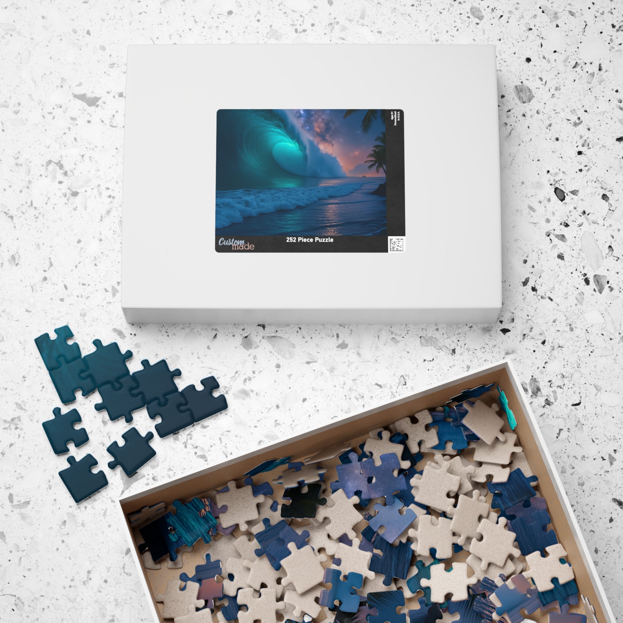 Stunning Ocean Wave Puzzle - 110 to 1014 Pieces, Perfect for Family Game Night, Gifts for Ocean Lovers, Relaxation Activity, Home Decor