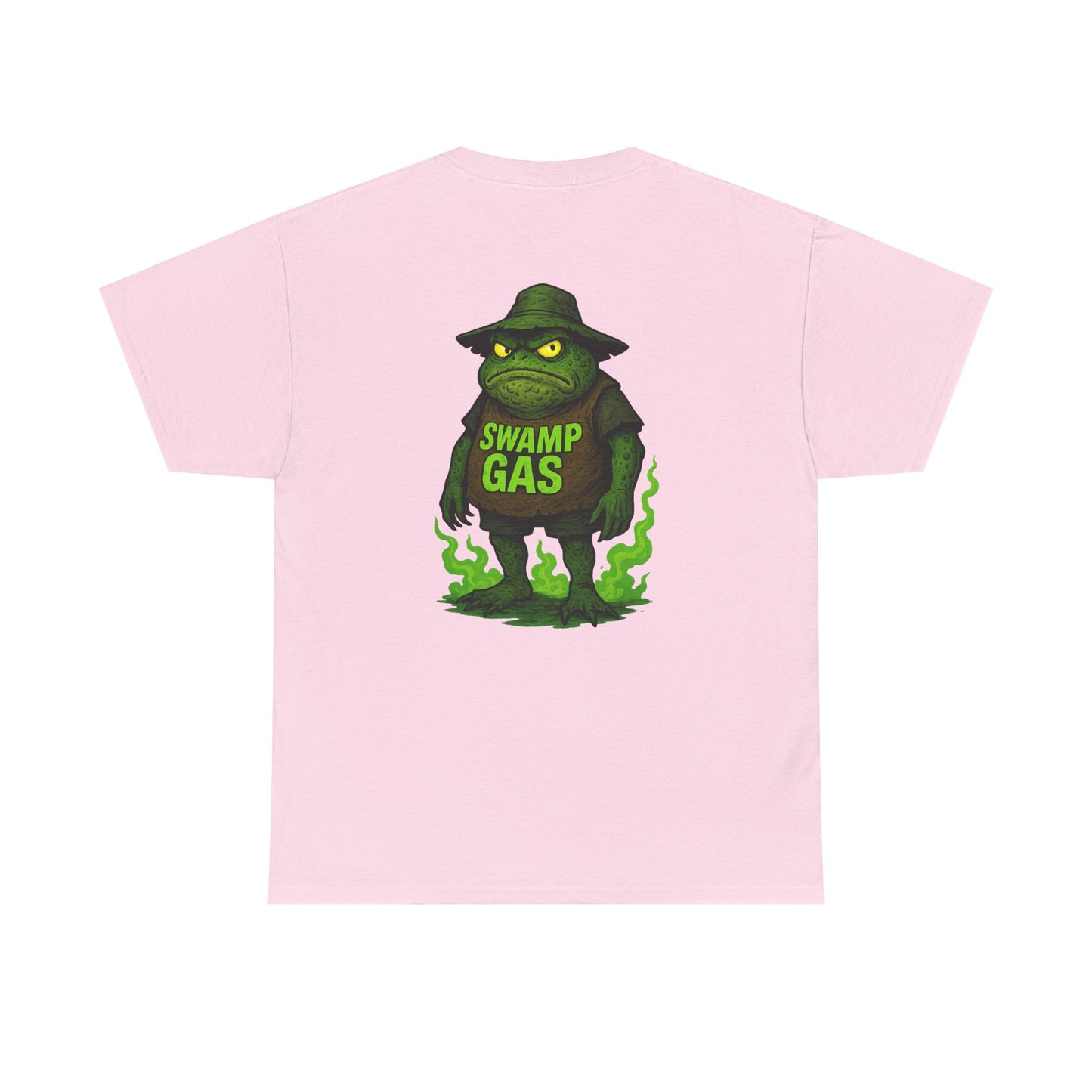 Swamp Gas Unisex Heavy Cotton Tee - Fun Graphic T-Shirt for Festivals, Parties, Gifts, Casual Wear, Retro Style