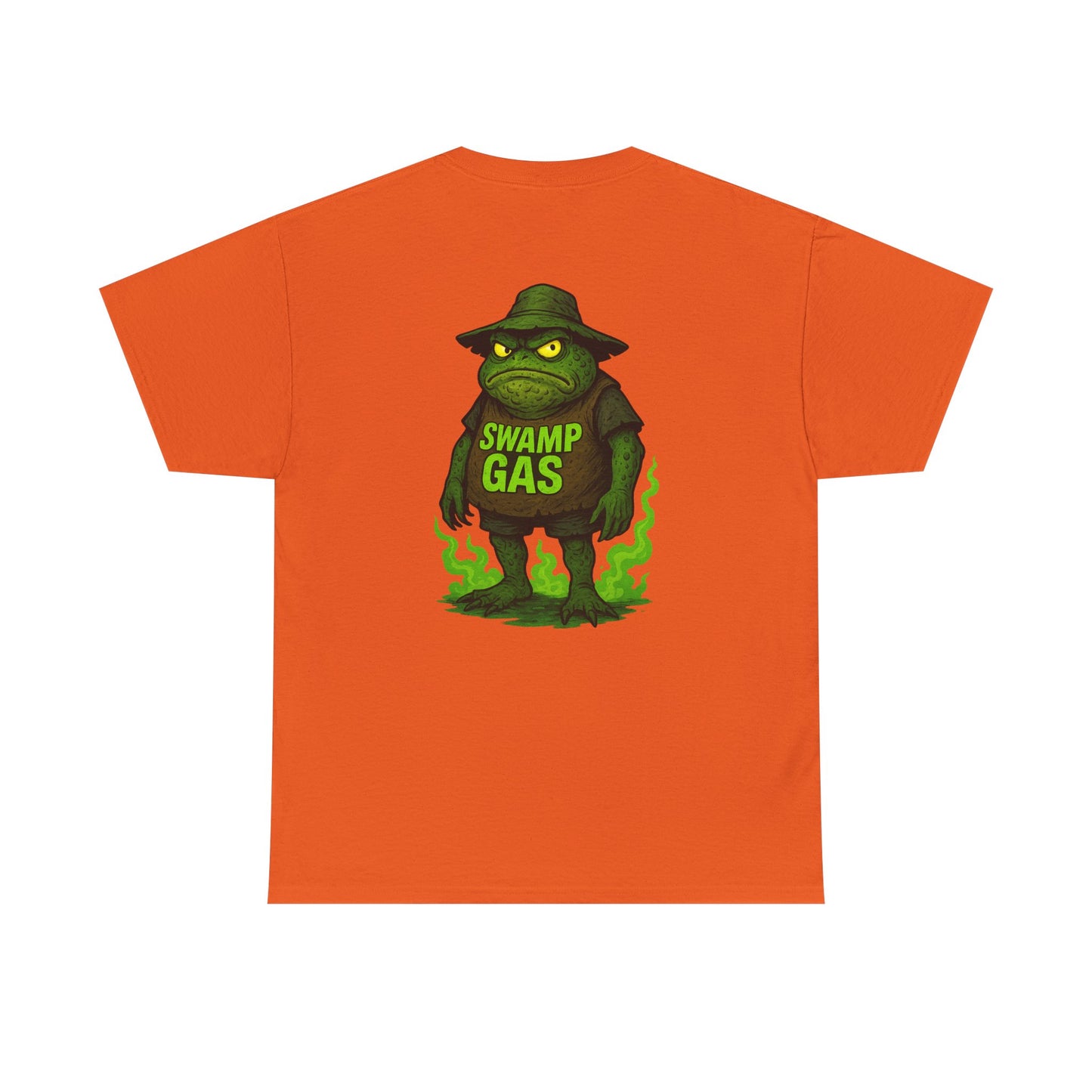 Swamp Gas Unisex Heavy Cotton Tee - Fun Graphic T-Shirt for Festivals, Parties, Gifts, Casual Wear, Retro Style