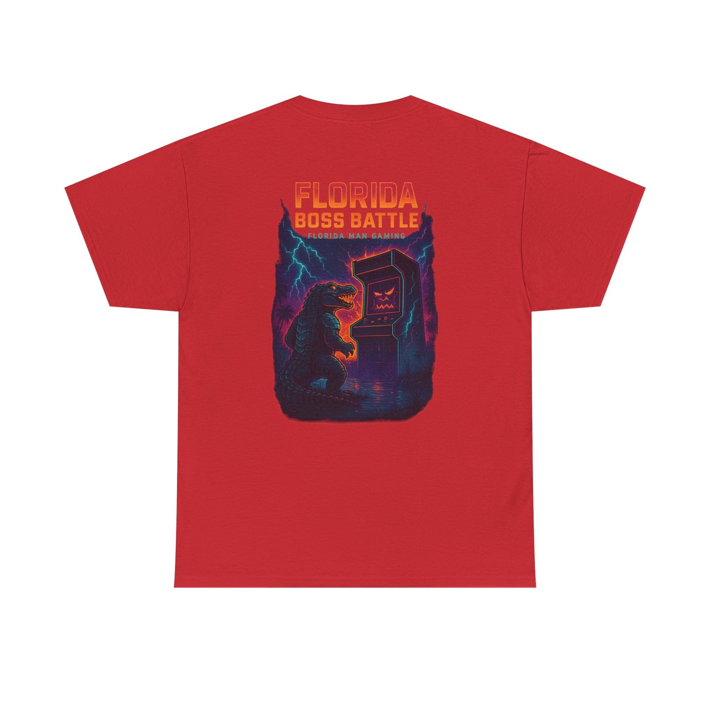 Florida Boss Battle Gaming Tee - Fun Unisex Cotton Shirt, Unique Graphic T-Shirt, Gift for Gamers, Casual Wear, Gaming Merchandise
