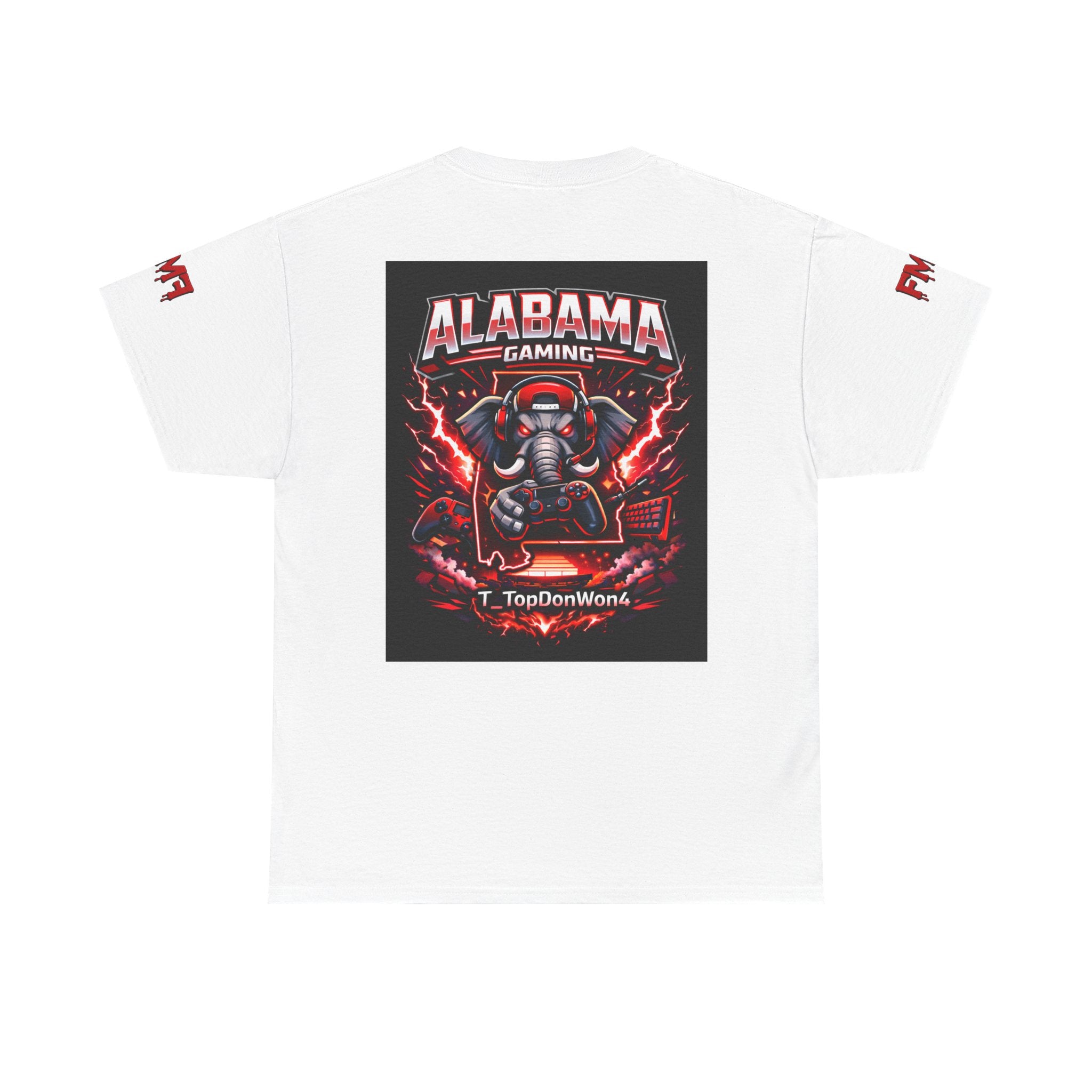 Alabama Gaming Tee — Retro Mascot Elephant Logo T-Shirt