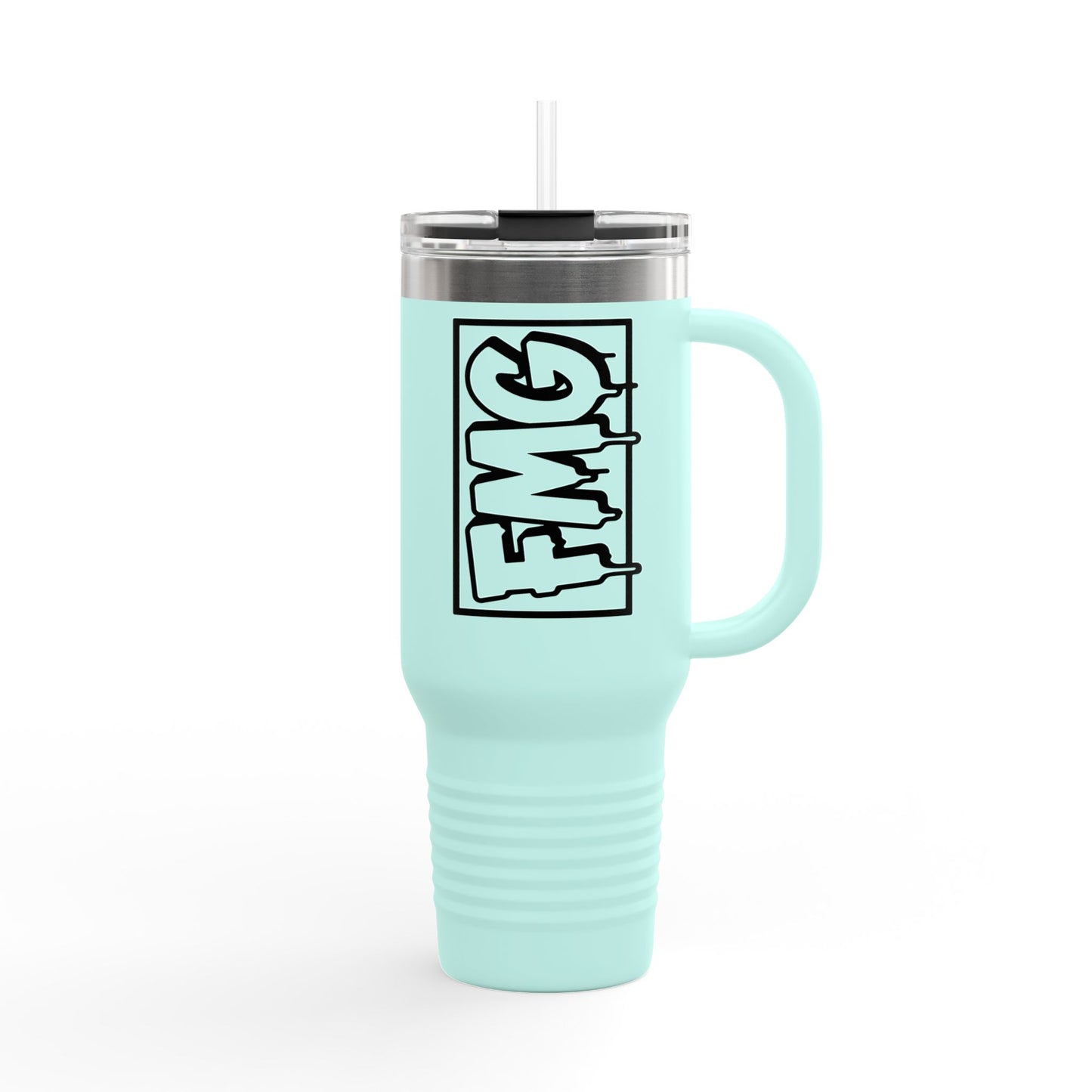 FMG Insulated Travel Mug, 40oz - Perfect for Outdoors, Camping, Road Trips, Coffee Lovers, Gift for Friends, Personalized Drinkware