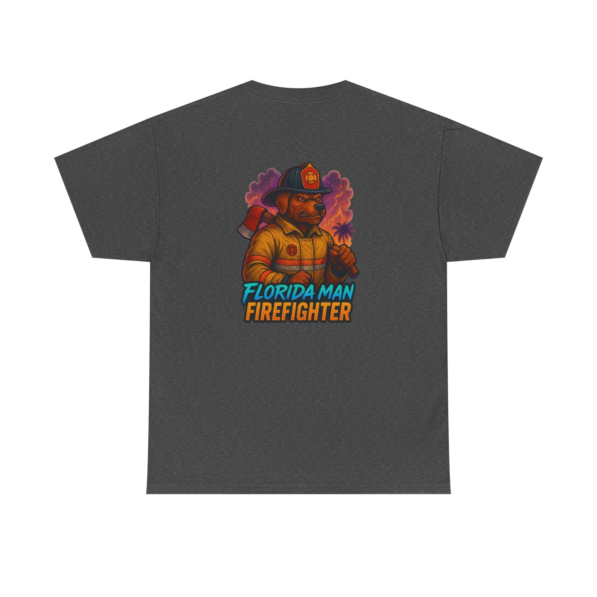 Gaming Tee - Florida Man Blaze Firefighter Gator