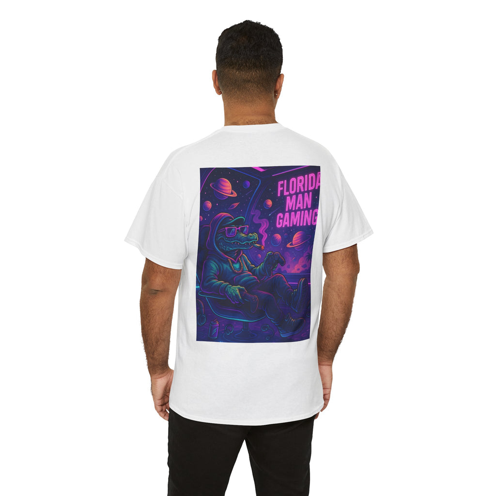 Florida Man Gaming Unisex Cotton Tee, Fun Florida Humor, Gamer Shirt, Unique Gift, Unisex T-shirt