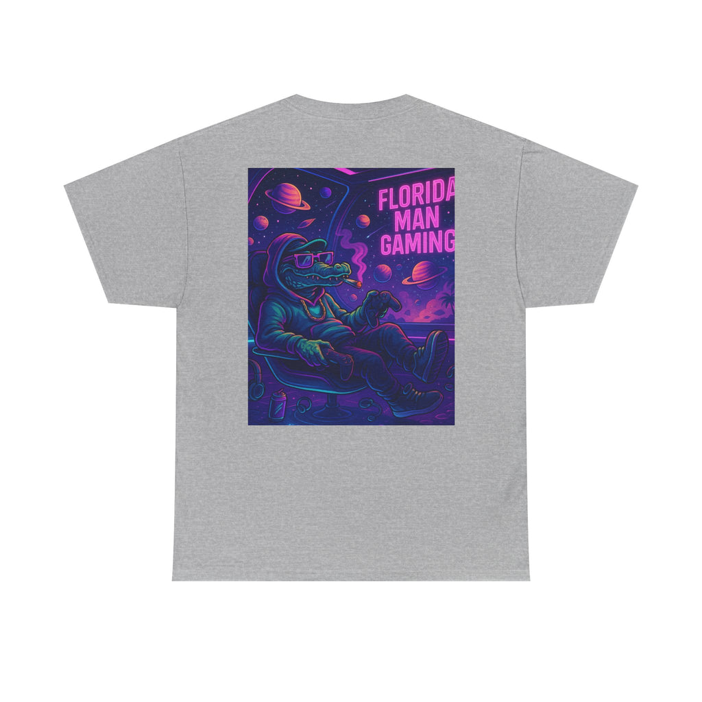 Florida Man Gaming Unisex Cotton Tee, Fun Florida Humor, Gamer Shirt, Unique Gift, Unisex T-shirt