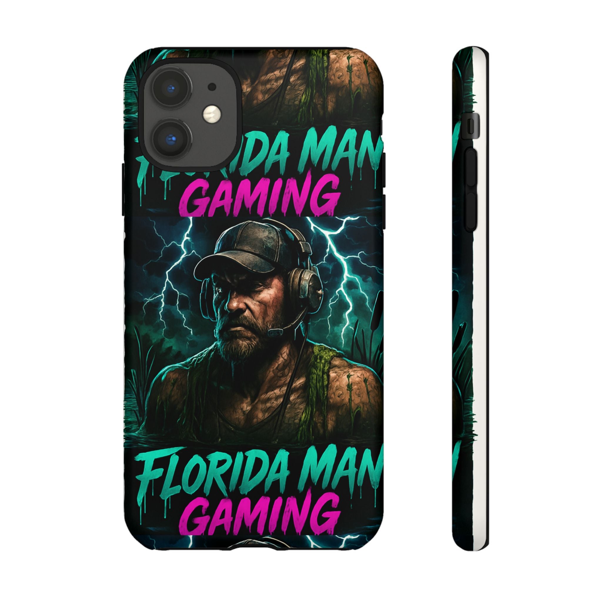 Phone Case - Florida Man Gaming Mascot Rising from the Swamp Tough Case