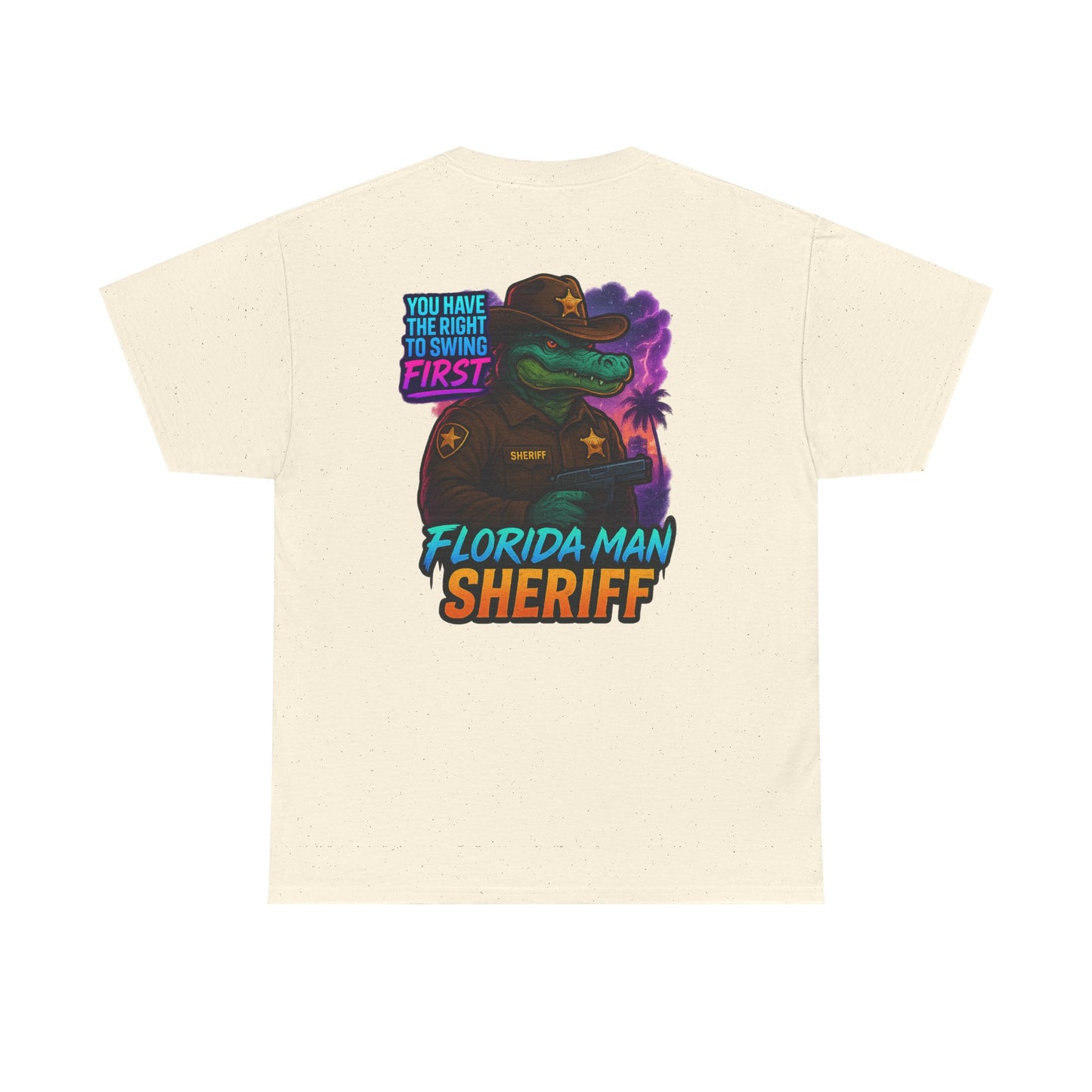 Florida Man Sheriff Tee - Fun Unisex Cotton T-Shirt, Graphic Tee for Florida Lovers, Gift for Dads, Unique Humor Shirt, Casual Wear