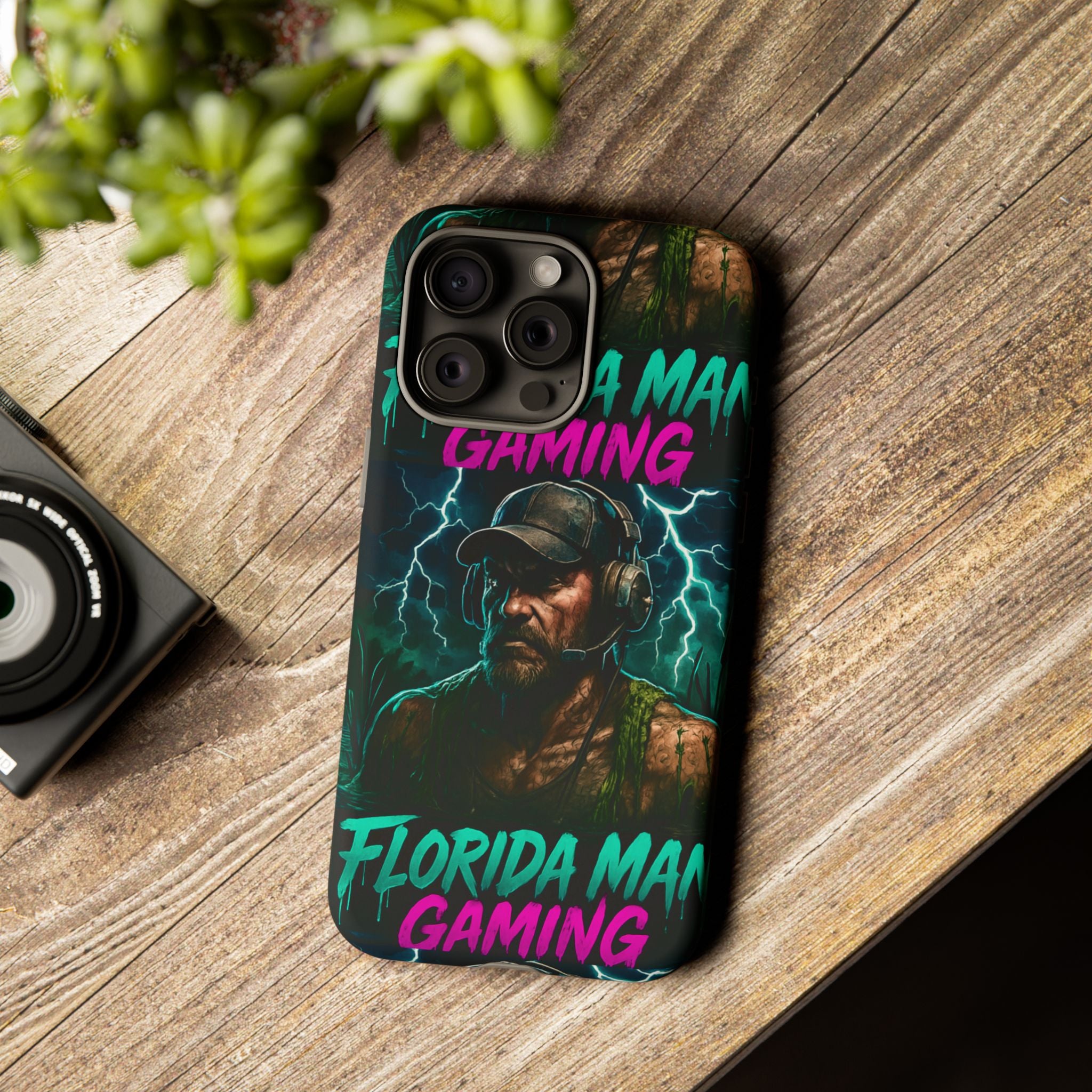 Phone Case - Florida Man Gaming Mascot Rising from the Swamp Tough Case