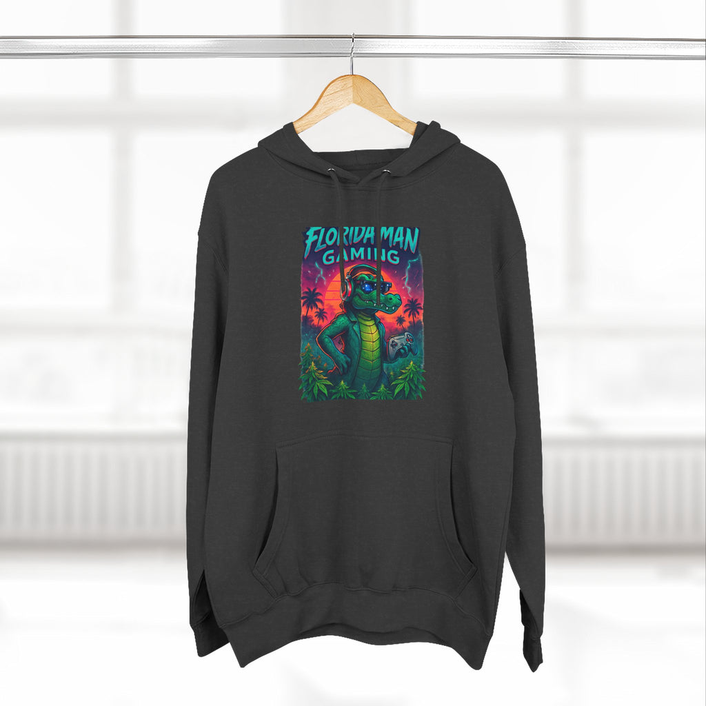 Gamer Fleece Hoodie - Cozy Dragon Design, Perfect for Gaming Sessions, Gifts for Gamers, Casual Wear, Fun Streetwear