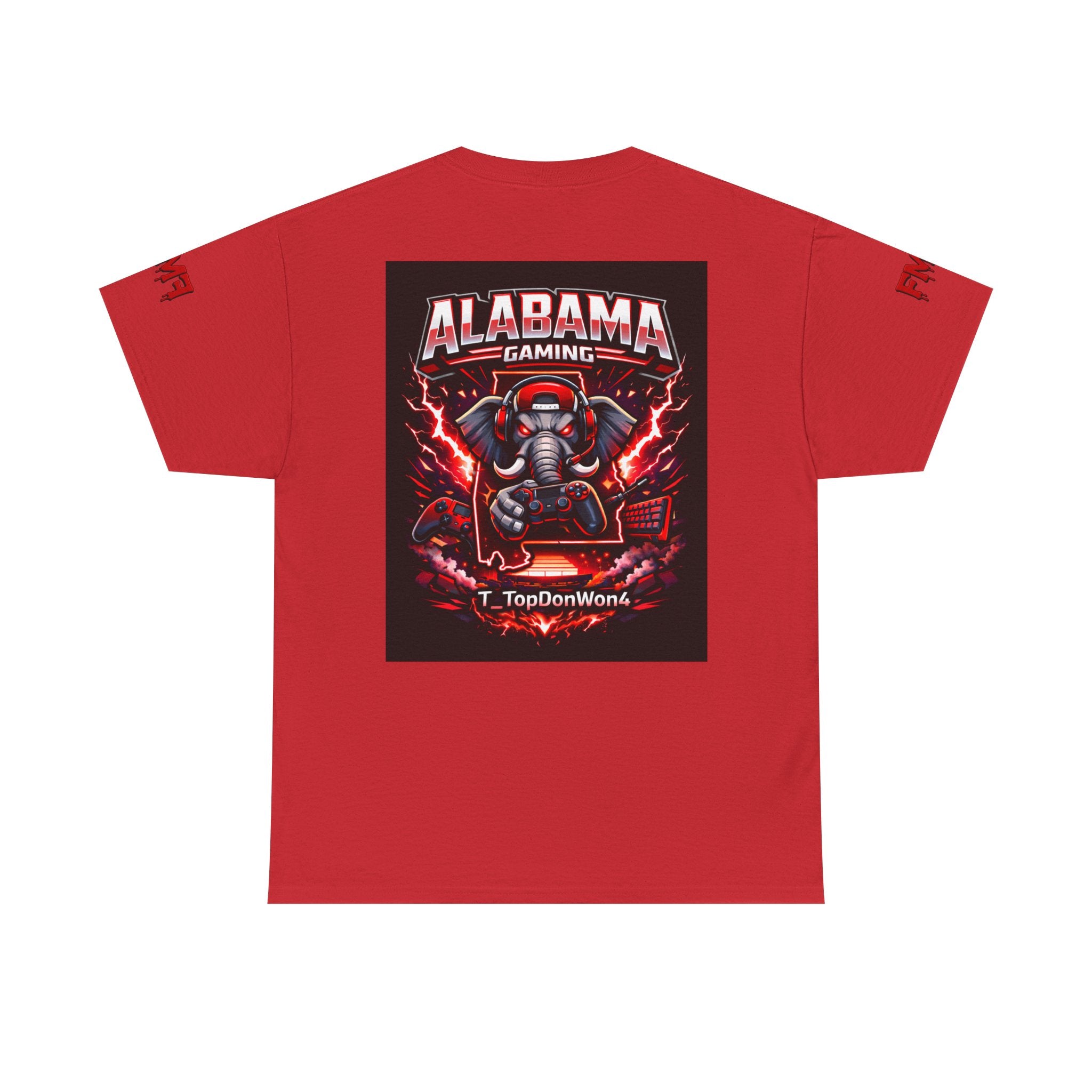 Alabama Gaming Tee — Retro Mascot Elephant Logo T-Shirt