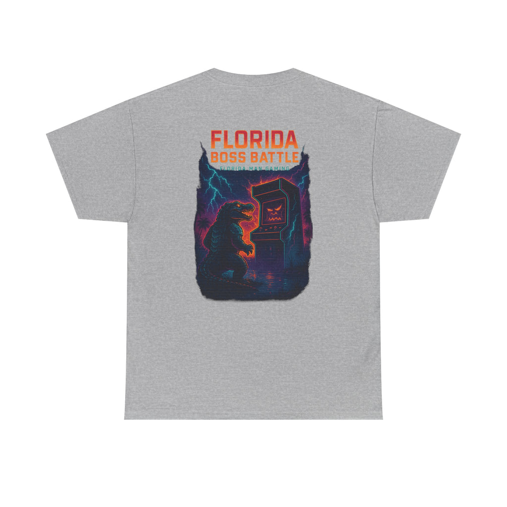 Florida Boss Battle Tee - Unisex Gaming Shirt, Retro Video Game T-Shirt, Gift for Gamers, Cool Casual Wear, Unique Graphic Tee