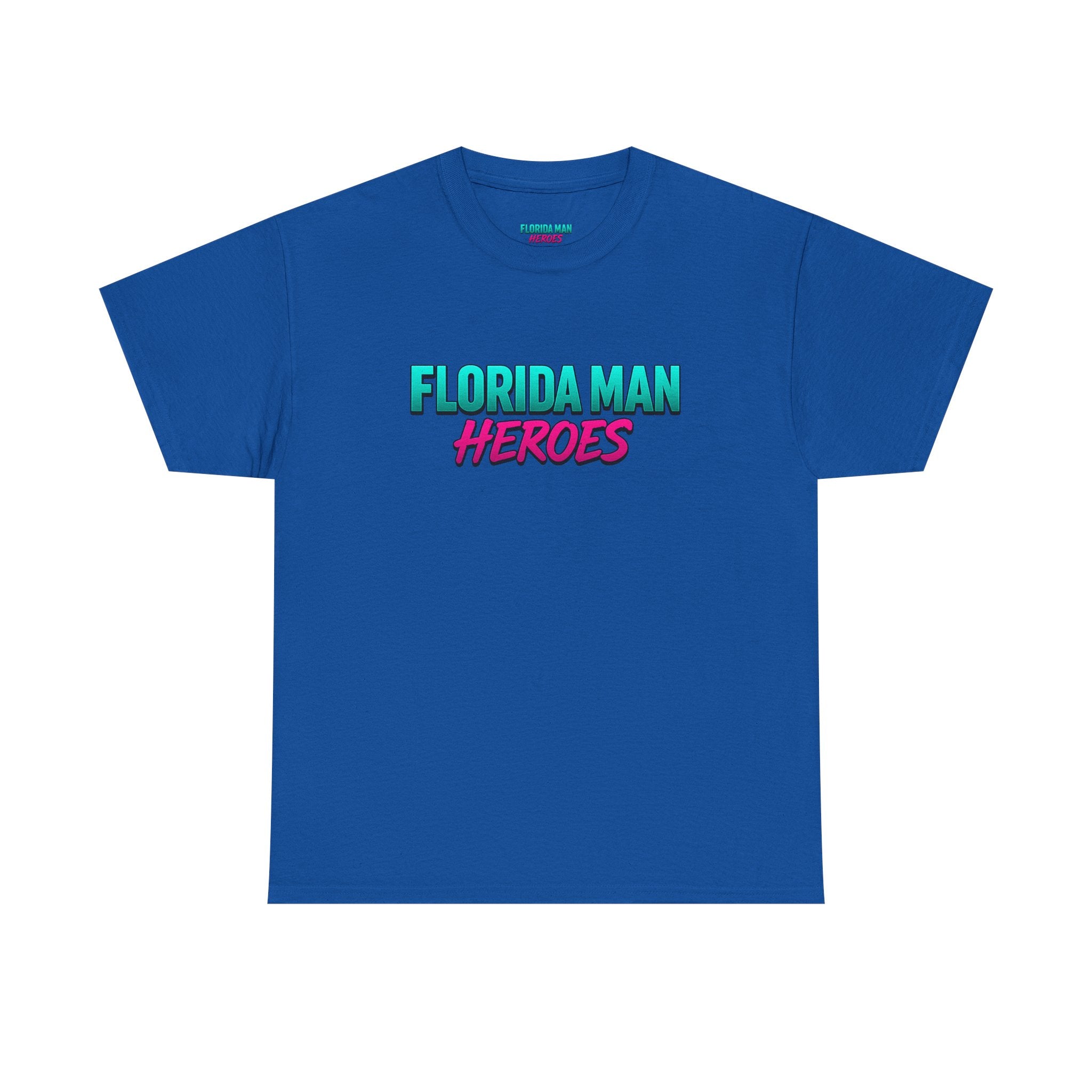 Florida Man Heroes Unisex Heavy Cotton Tee, Motivational Graphic Shirt, Humor Tee, Casual Summer Wear, Gift for Friends, Summer Vibes