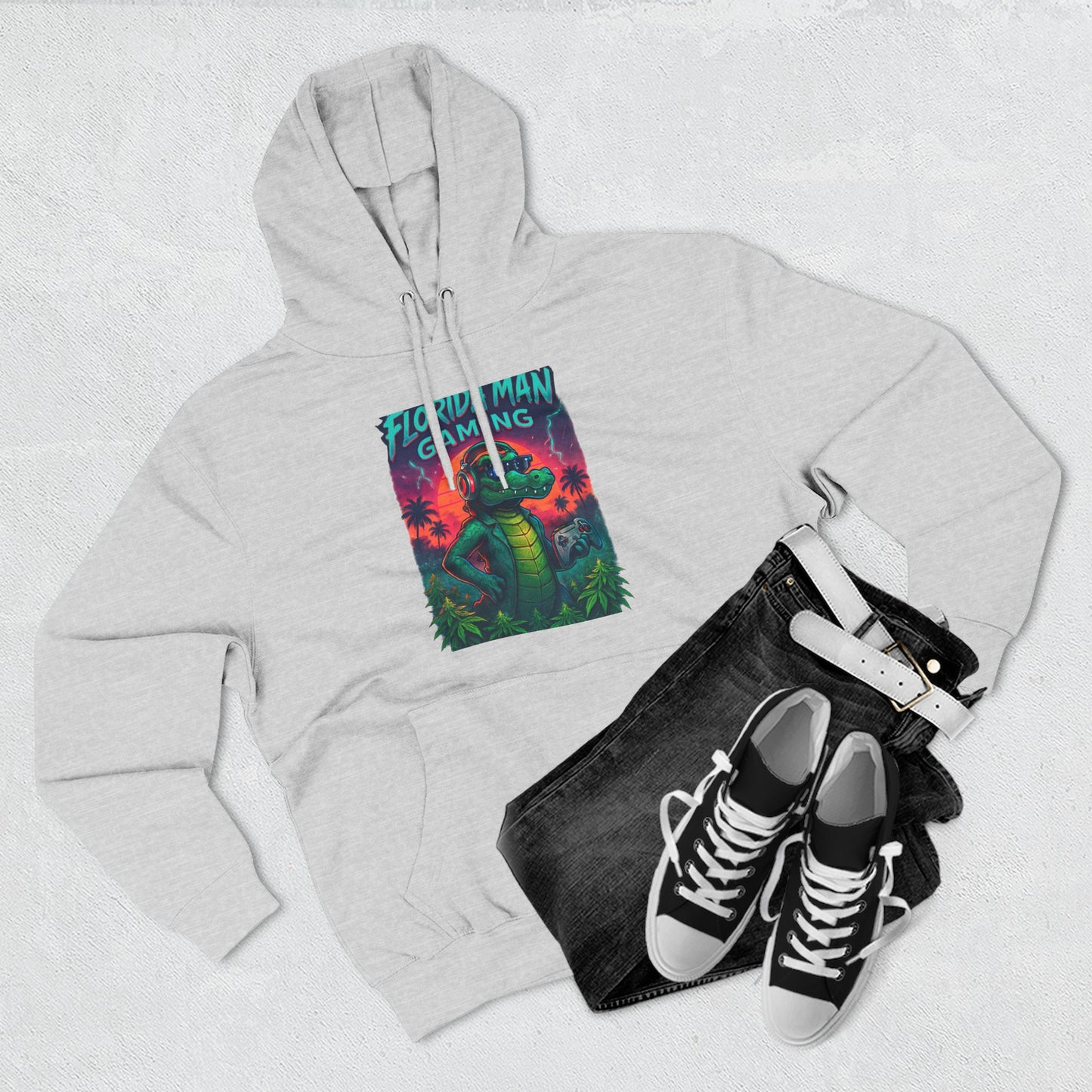Gamer Fleece Hoodie - Cozy Dragon Design, Perfect for Gaming Sessions, Gifts for Gamers, Casual Wear, Fun Streetwear
