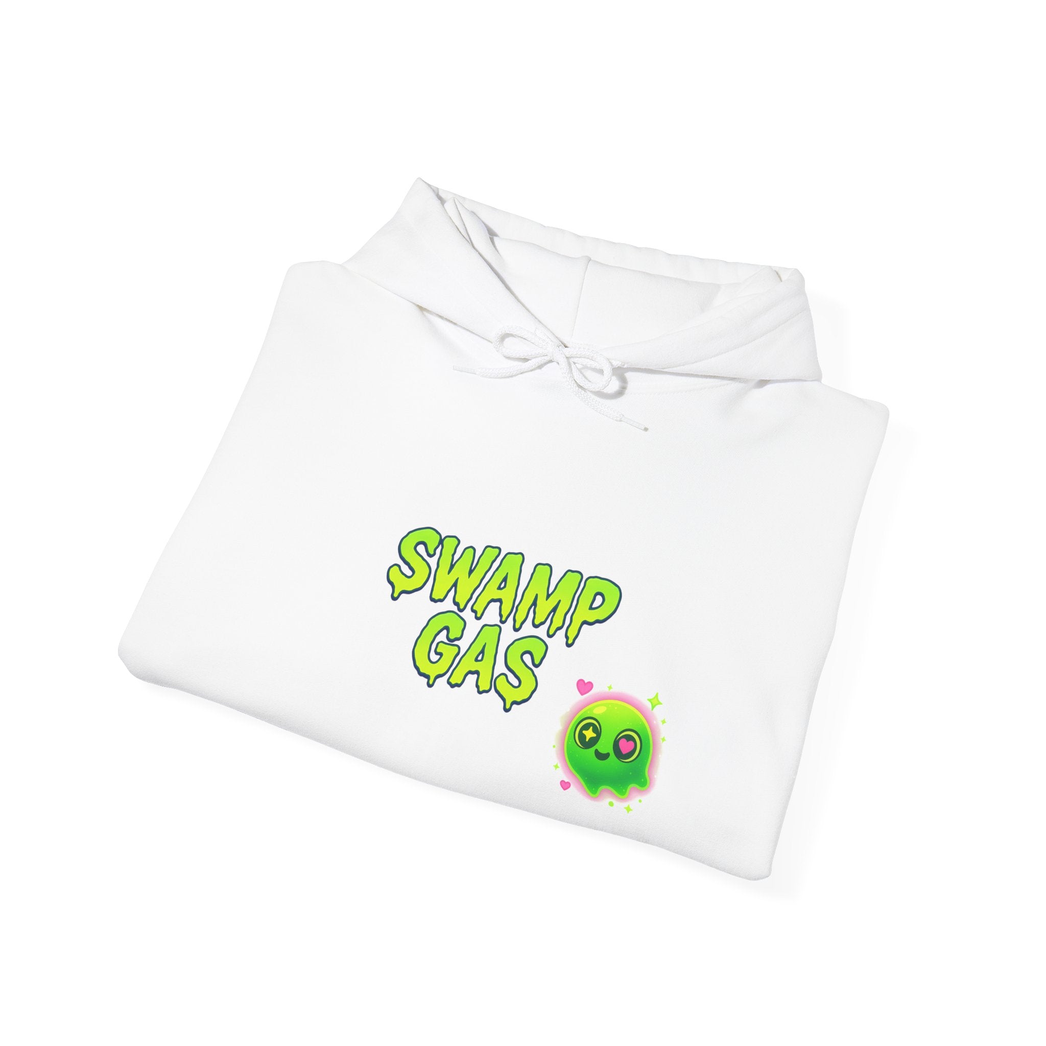 Cute Swamp Gas Hoodie, Unisex Sweatshirt, Gamer Gift, Green Slime Hoodie, Fun Casual Outfit, Halloween Costume