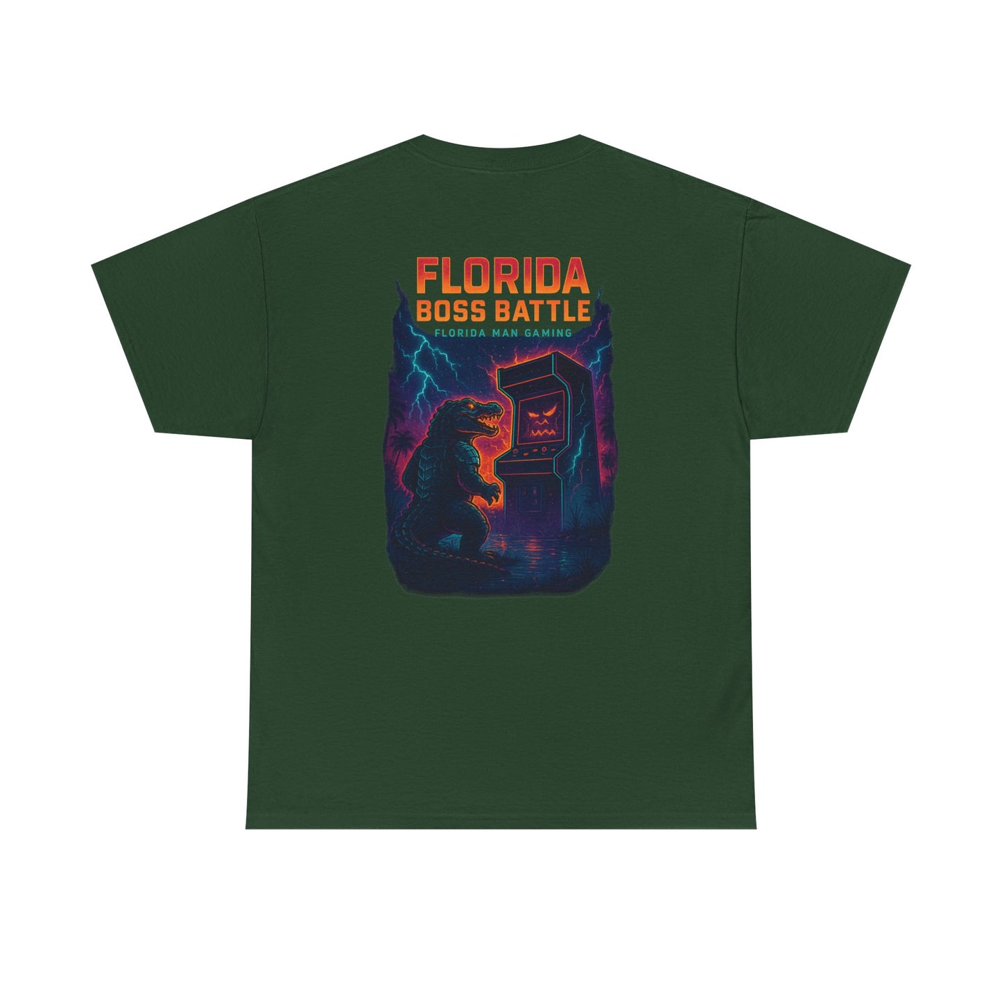 Florida Boss Battle Tee - Unisex Gaming Shirt, Retro Video Game T-Shirt, Gift for Gamers, Cool Casual Wear, Unique Graphic Tee