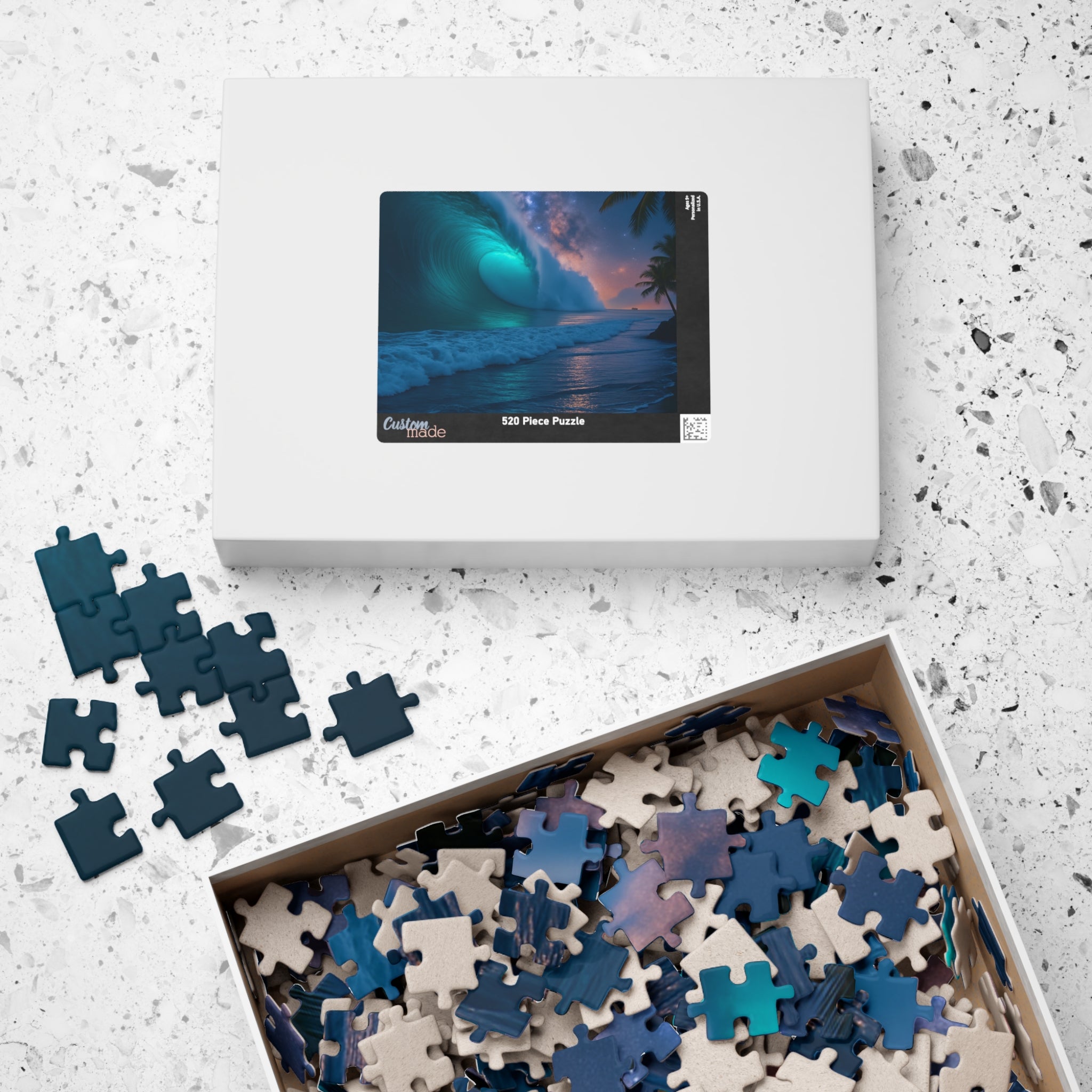Stunning Ocean Wave Puzzle - 110 to 1014 Pieces, Perfect for Family Game Night, Gifts for Ocean Lovers, Relaxation Activity, Home Decor